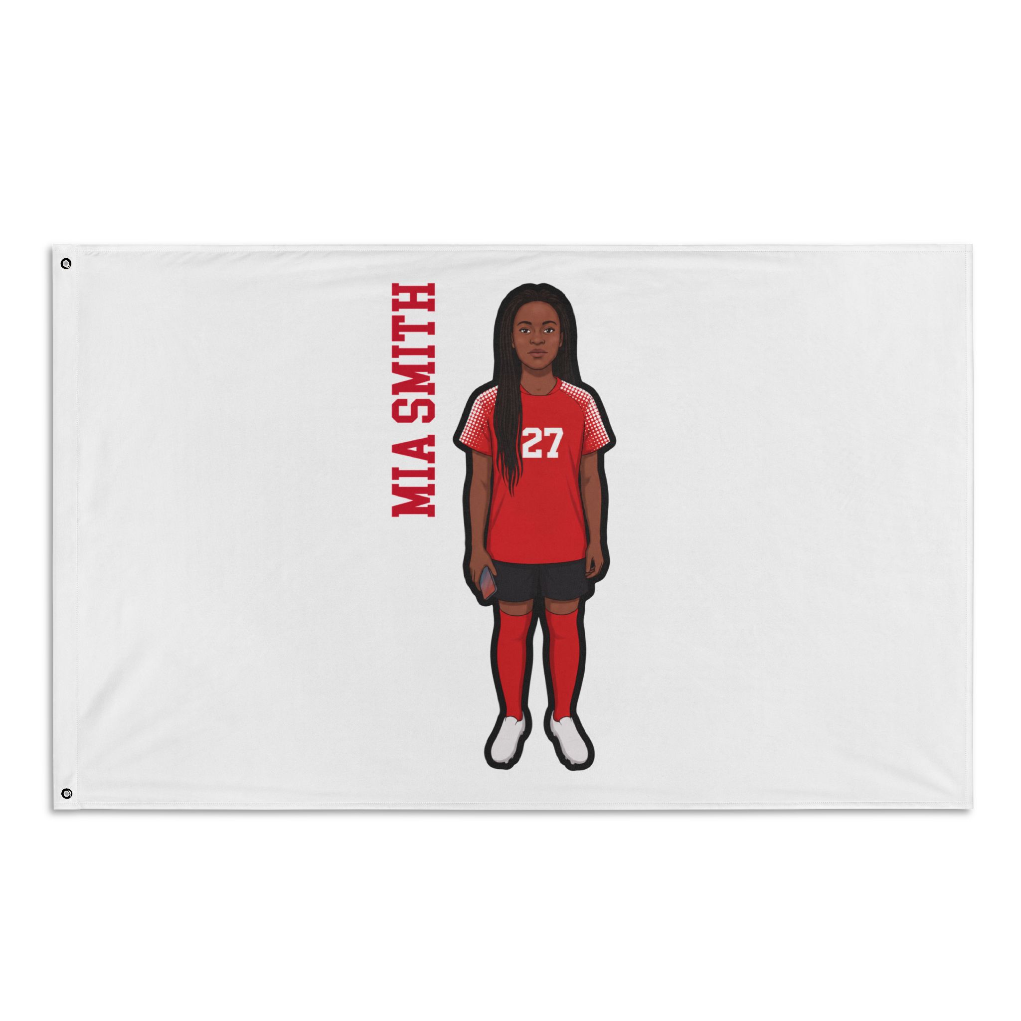 Flag (35 × 56 in) — character_name_vertical in Classic