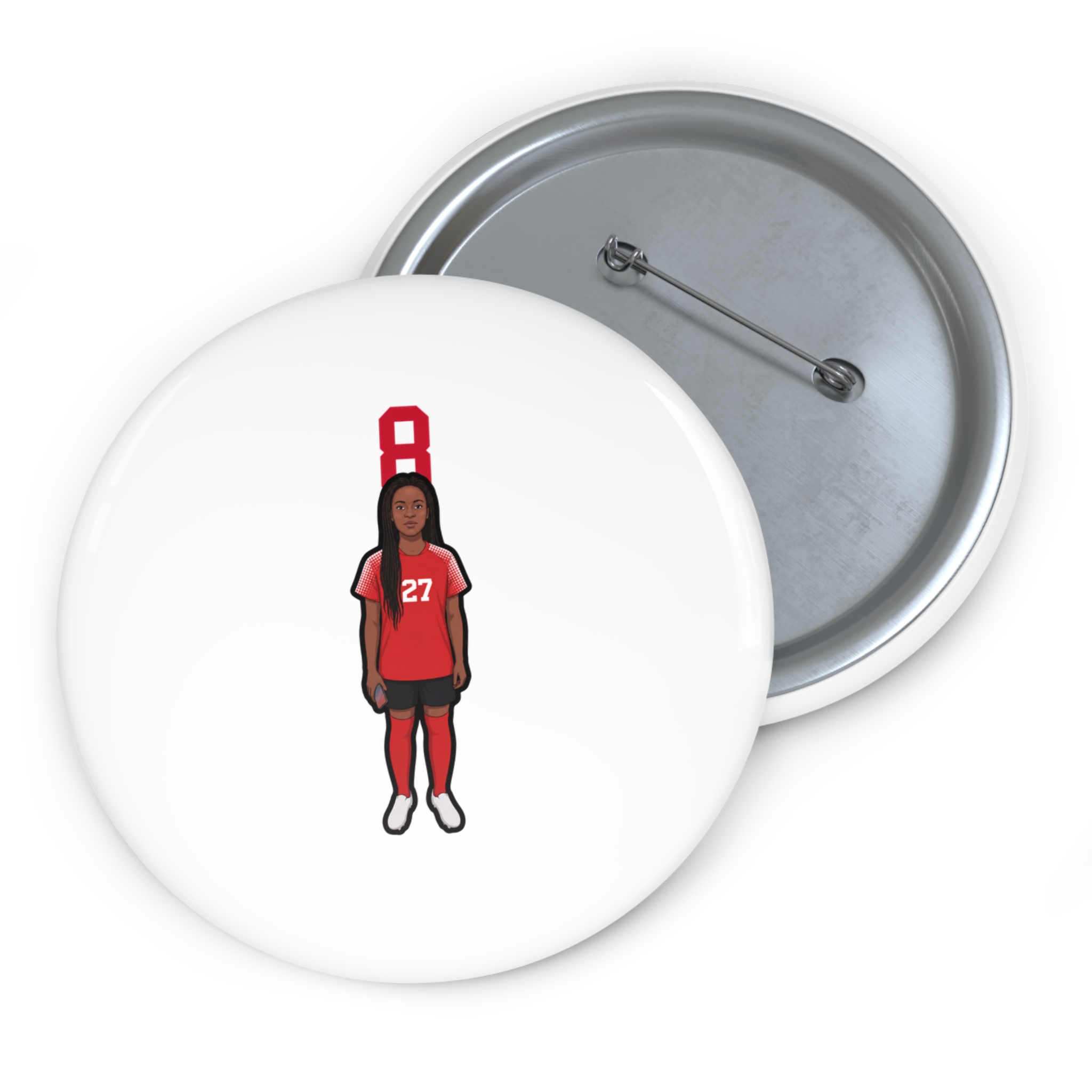Game Day Pin — character_number_top in Classic