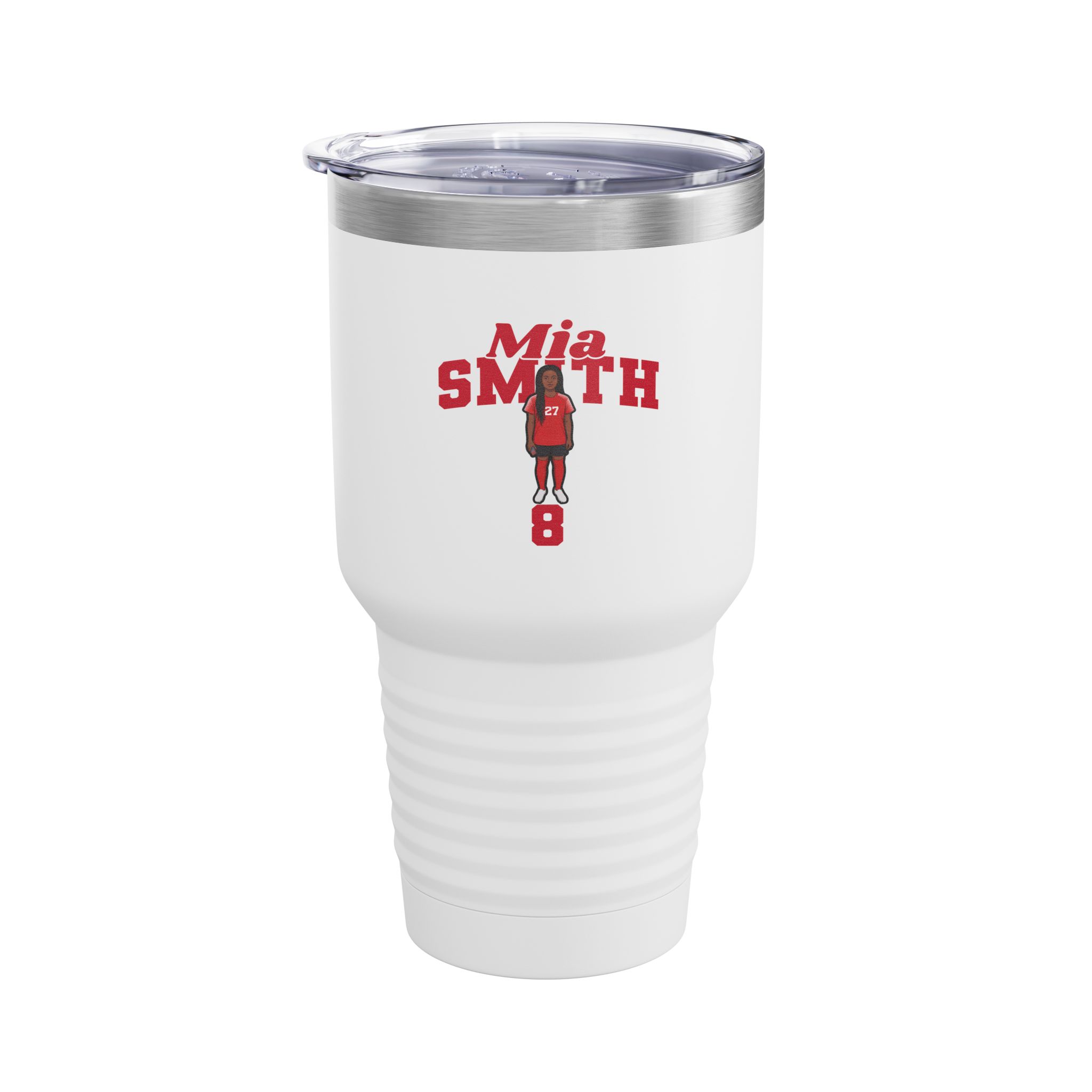 30oz Tumbler — character_signature_arch in White