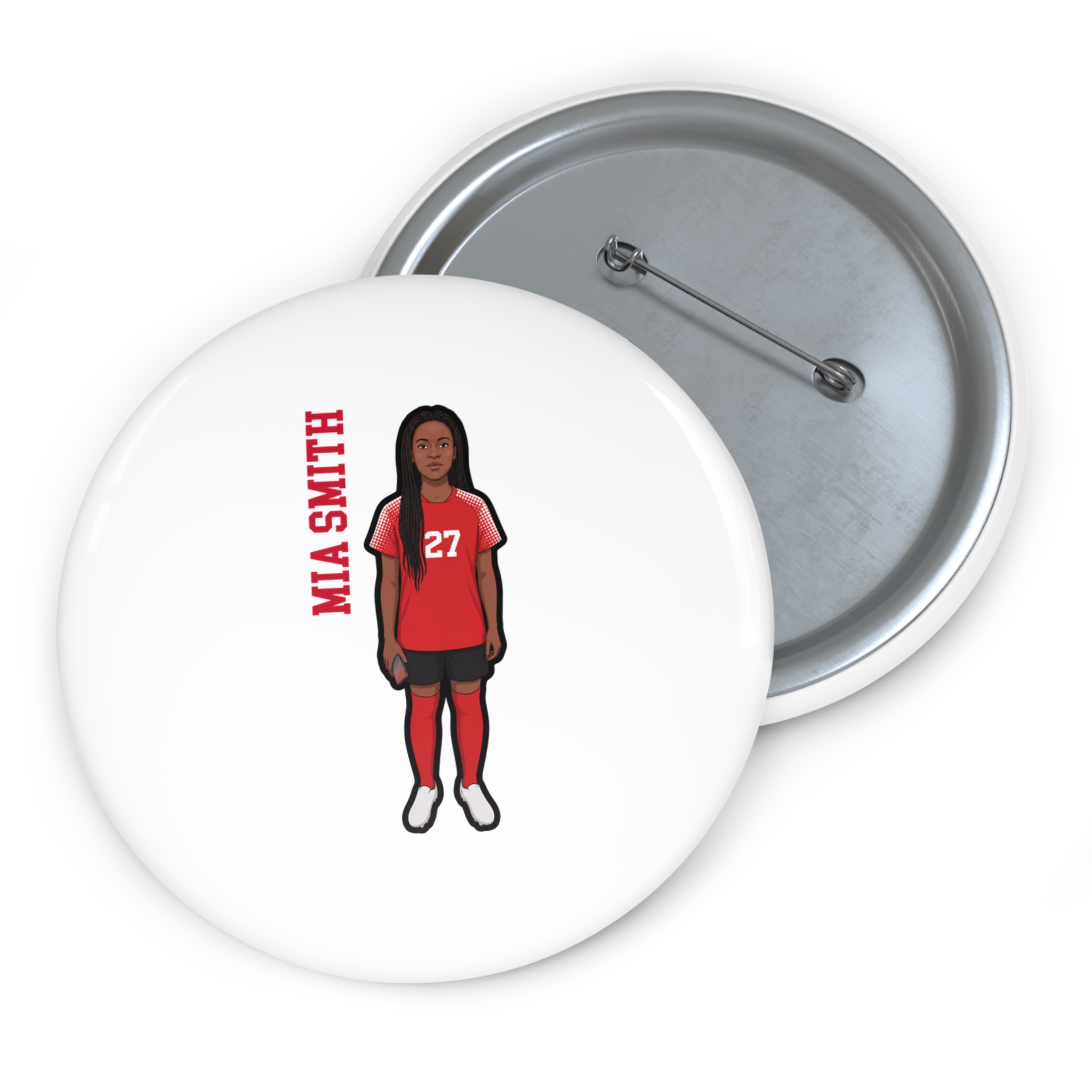 Game Day Pin — character_name_vertical in Classic