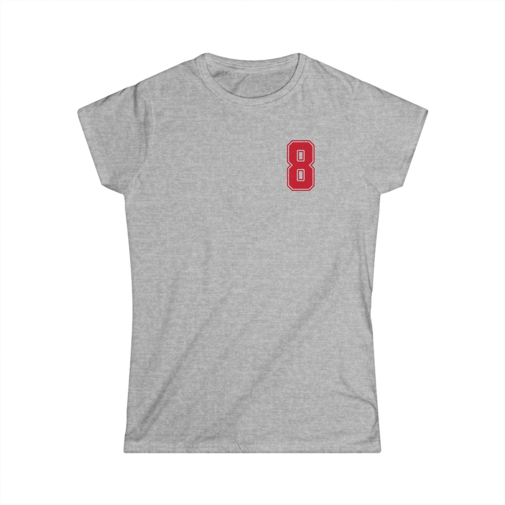 Women's Softstyle Tee — chest_back in Grey