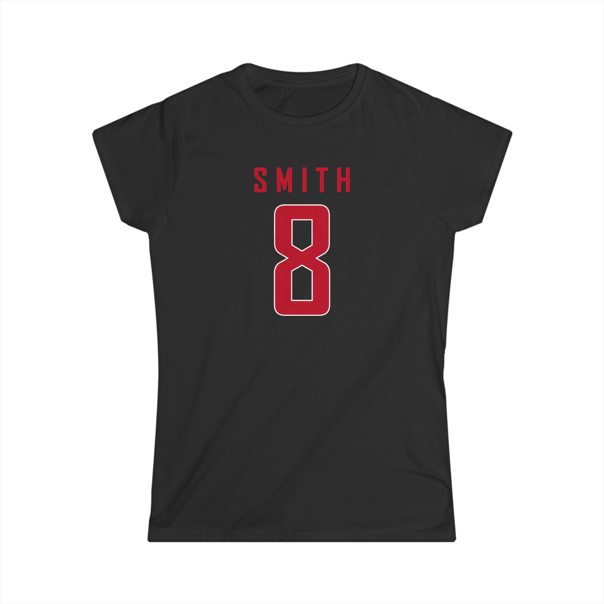Women's Softstyle Tee — mesh_shirsey in Black