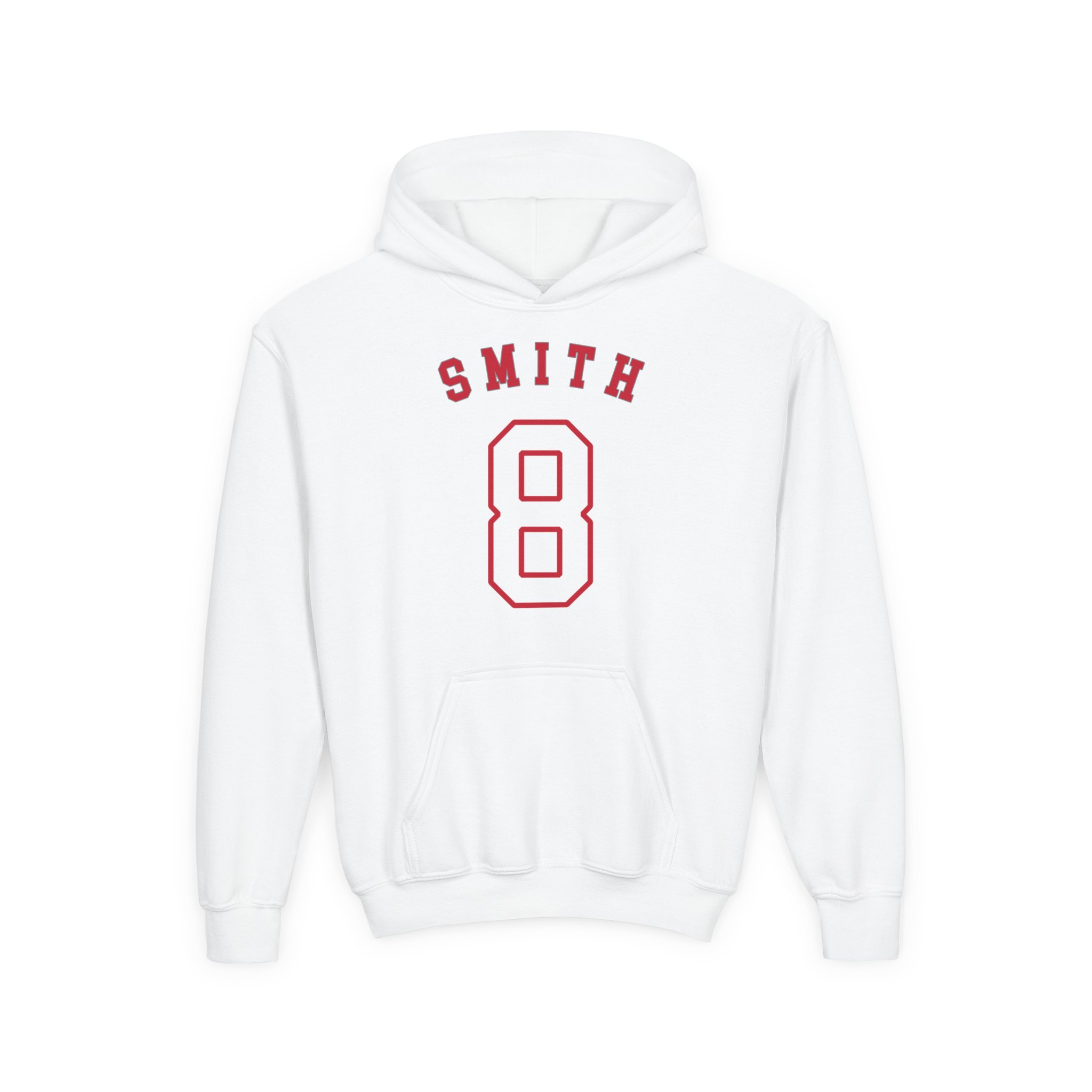 Youth Hoodie — shirsey_arch in White