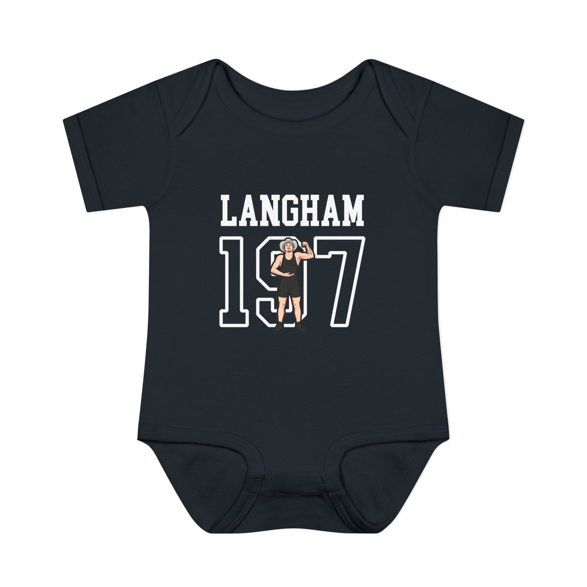 Baby Onesie — character_shirsey in Black