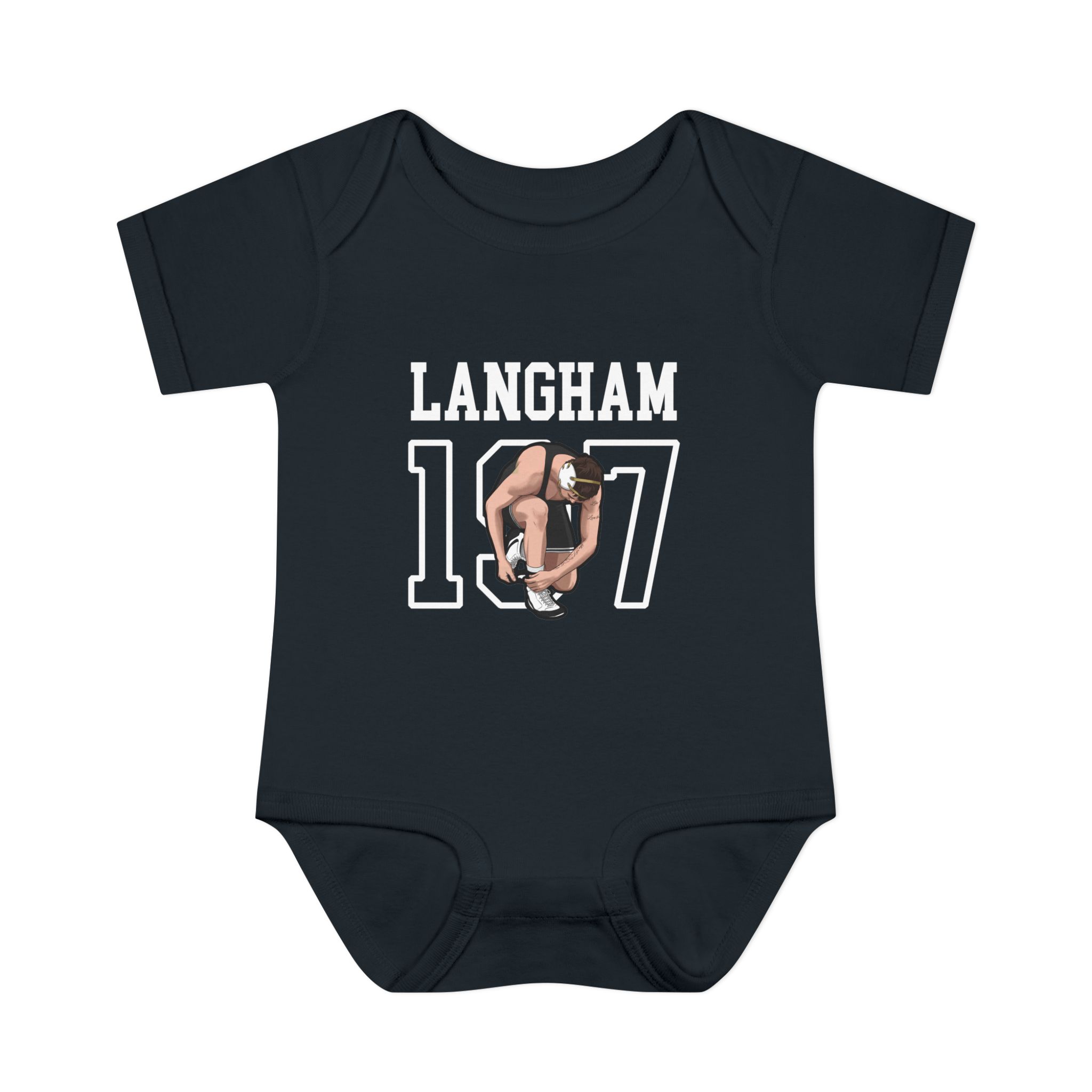 Baby Onesie — character_shirsey in Black