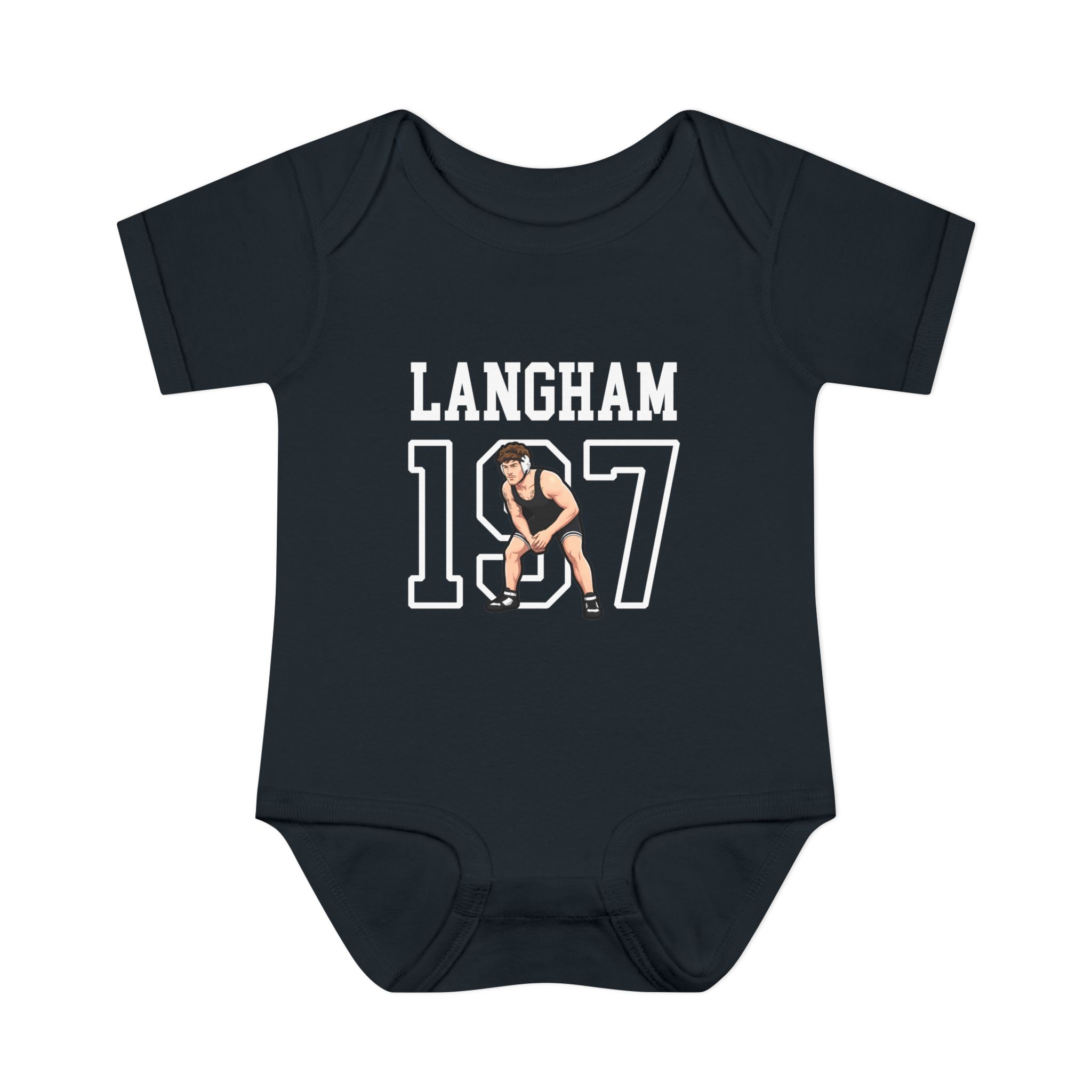Baby Onesie — character_shirsey in Black