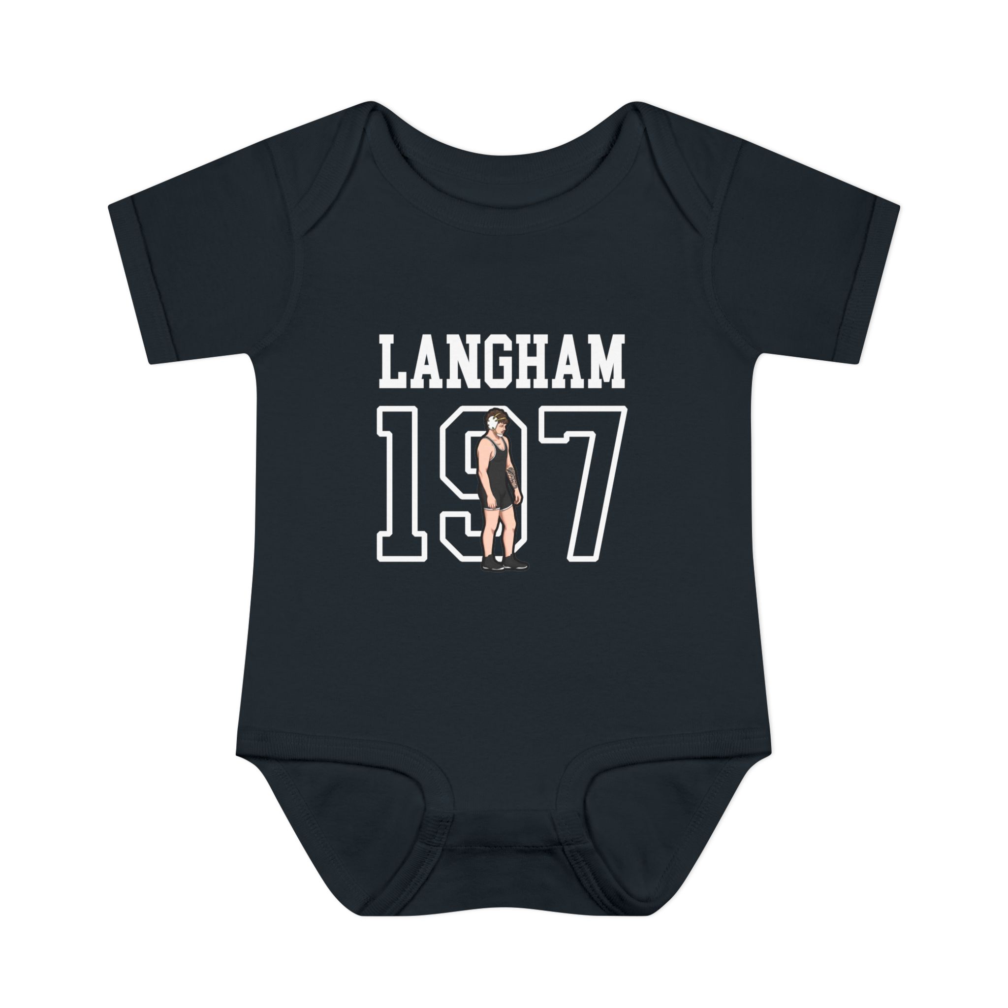 Baby Onesie — character_shirsey in Black