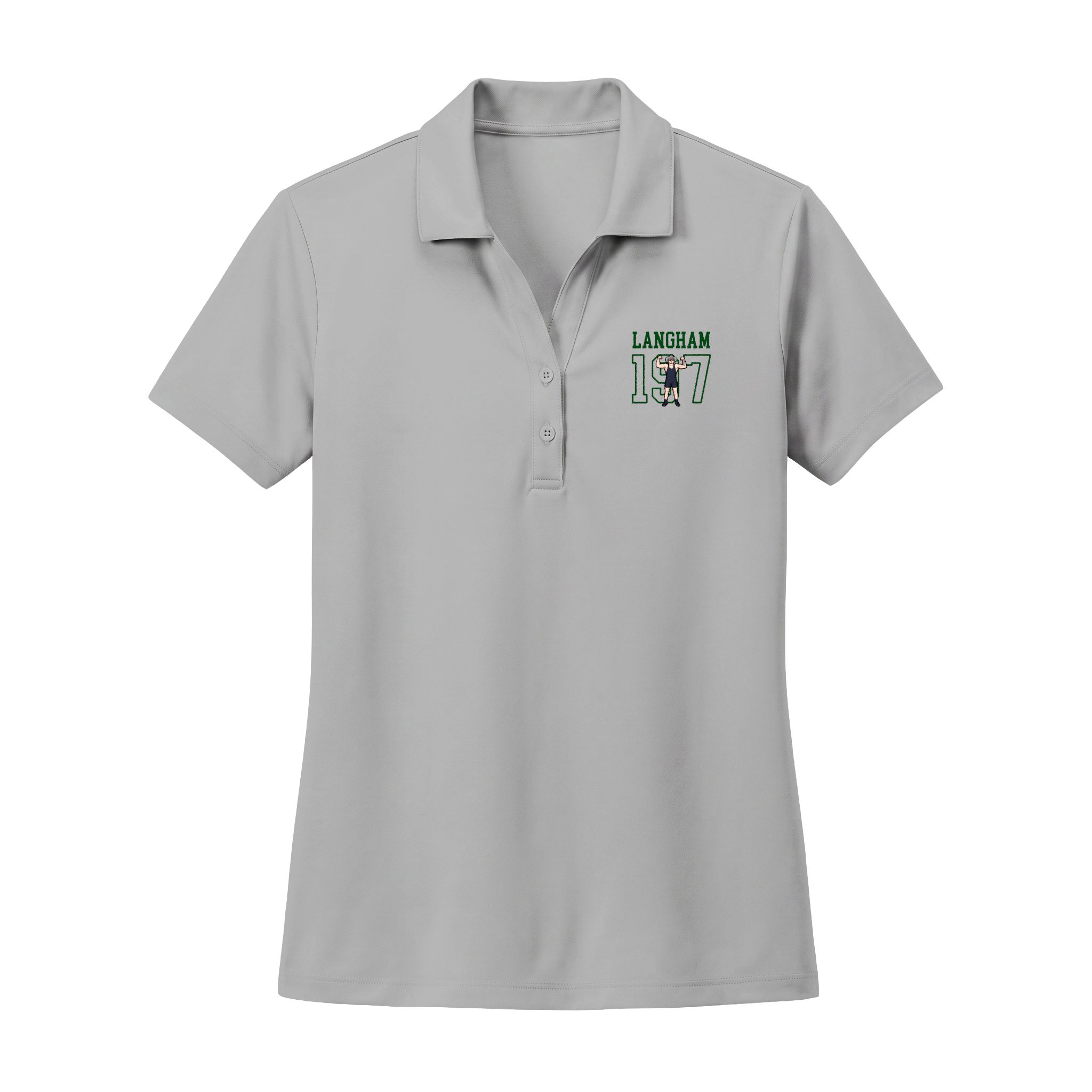 Women's Polo — character_shirsey in Silver
