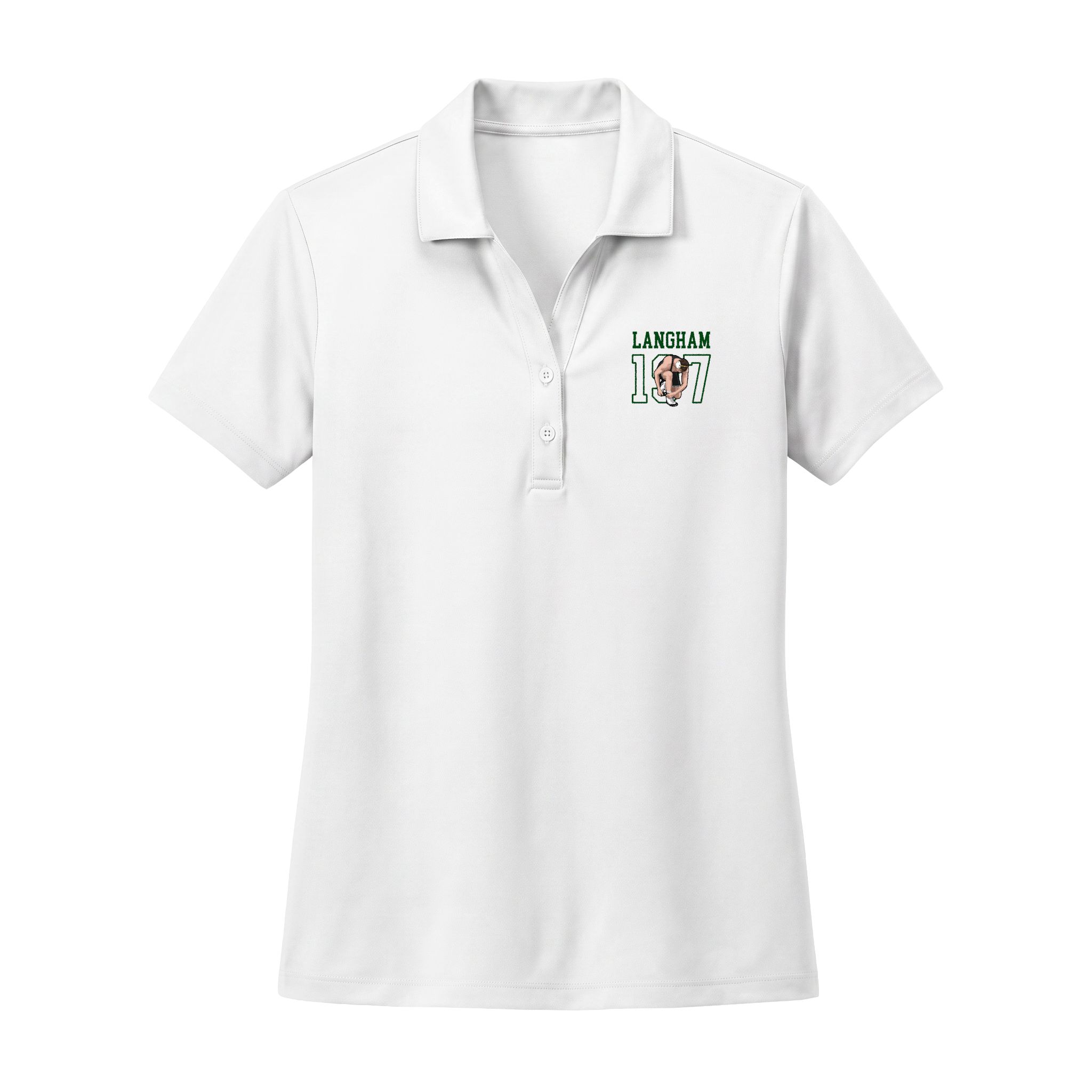 Women's Polo — character_shirsey in White