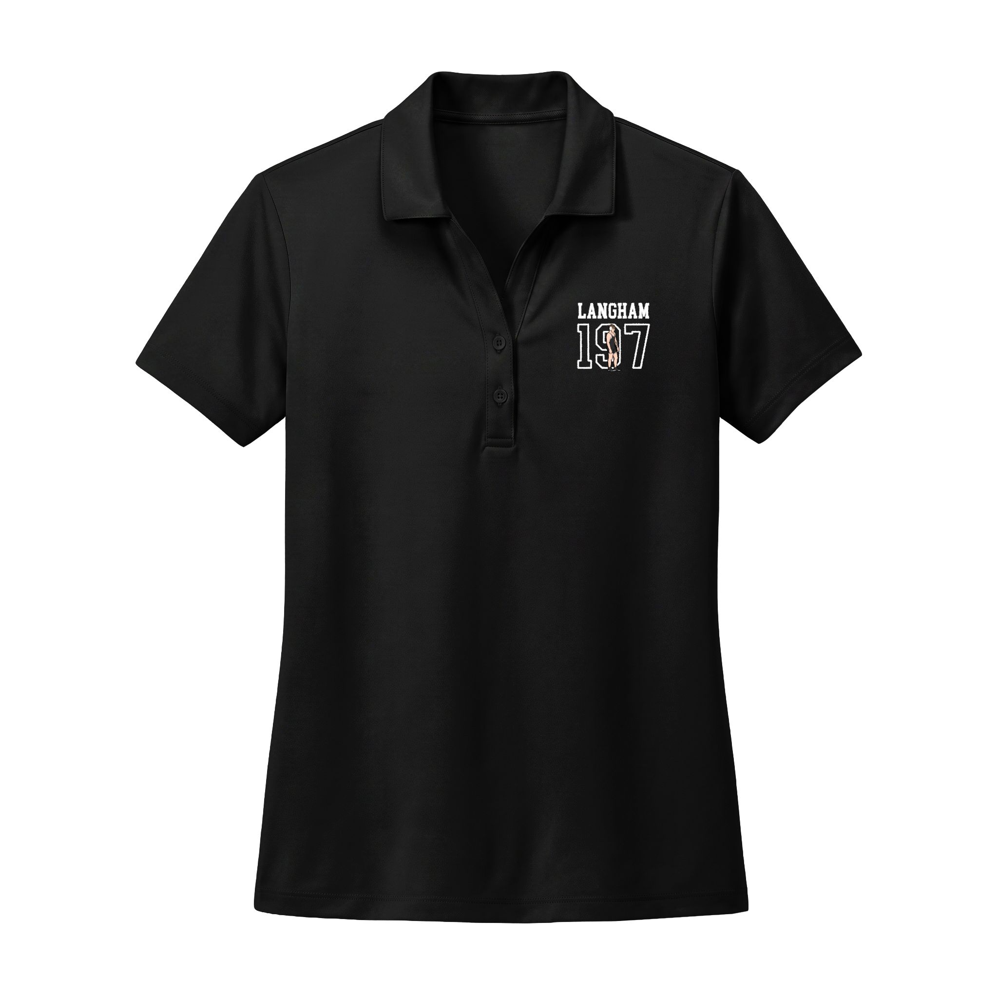 Women's Polo — character_shirsey in Black