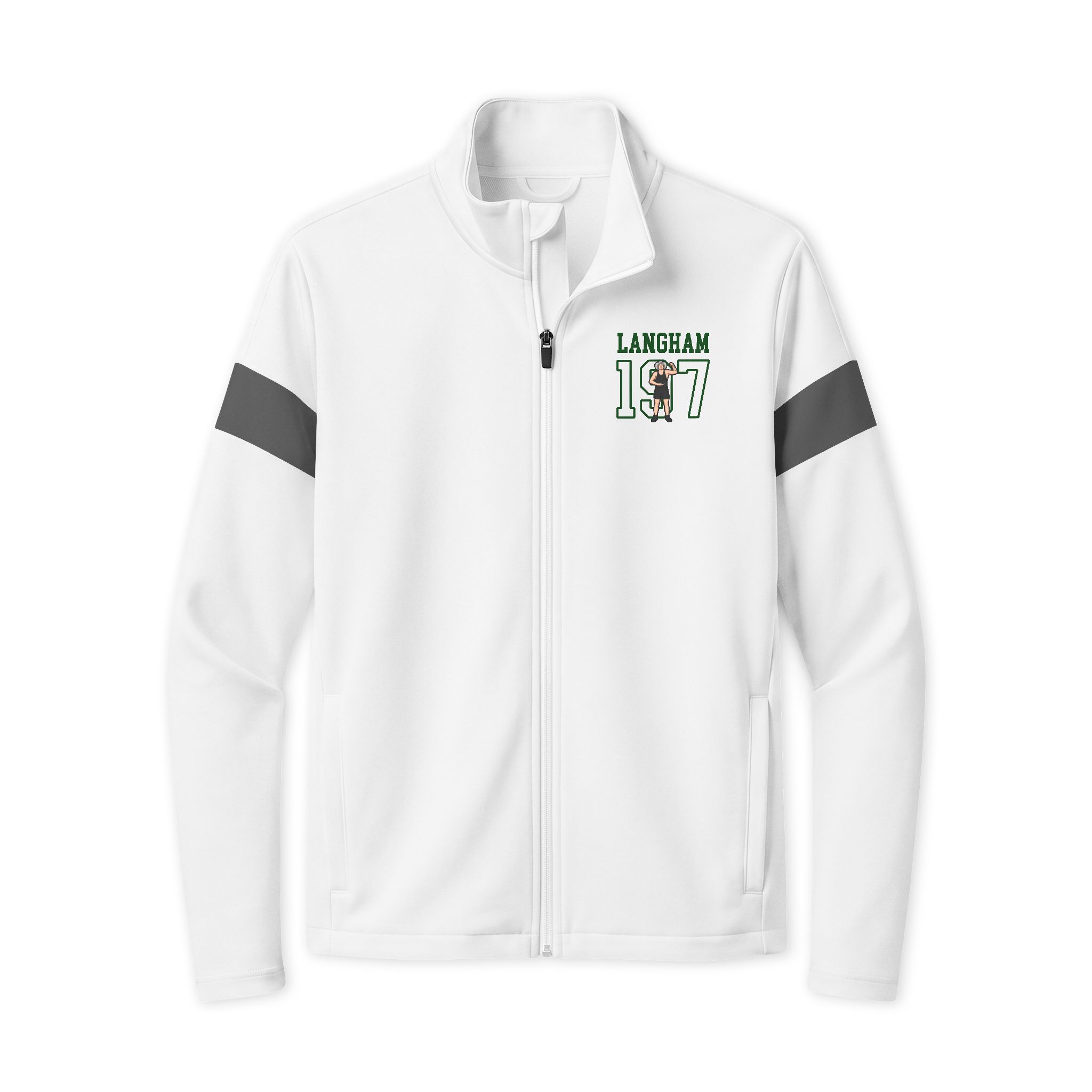Travel Full-Zip Jacket — character_shirsey in White/ Iron Grey