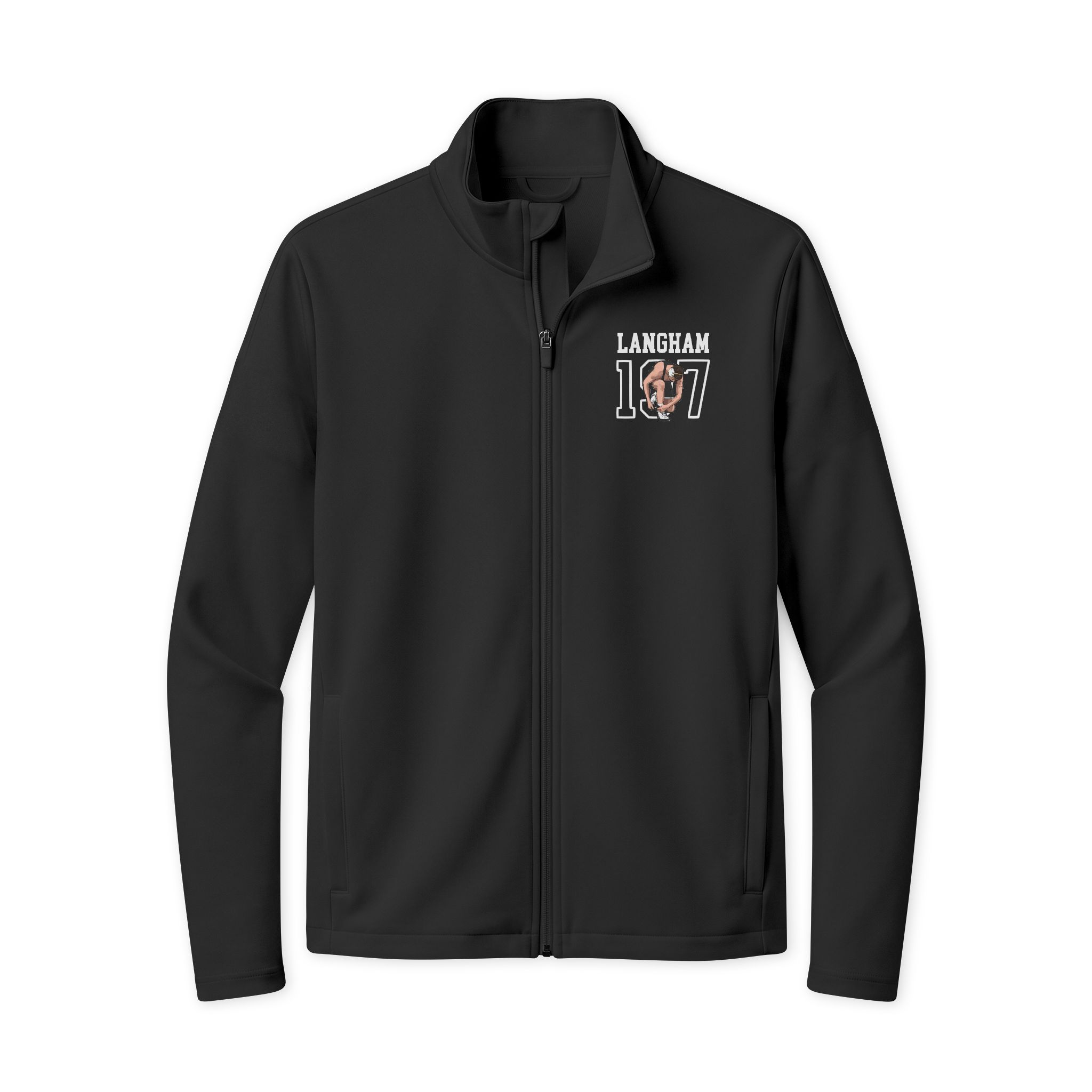 Travel Full-Zip Jacket — character_shirsey in Black/ Black