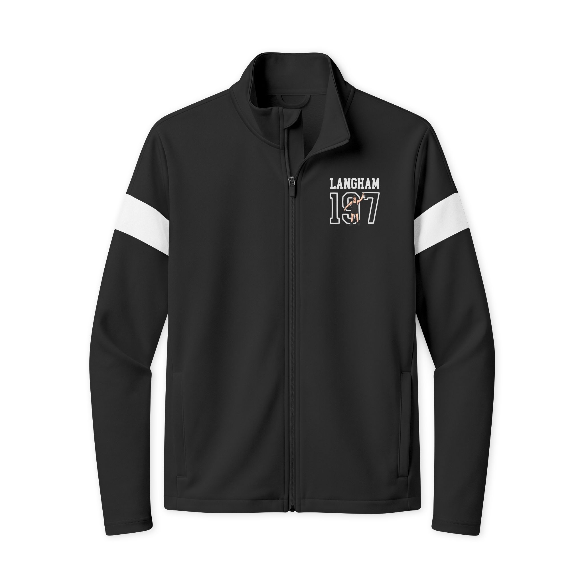 Travel Full-Zip Jacket — character_shirsey in Black/ White