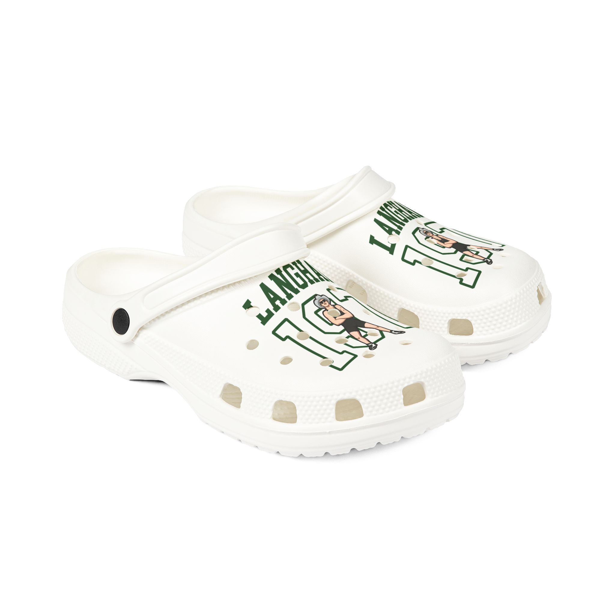 Rubber Clogs — character_shirsey in White