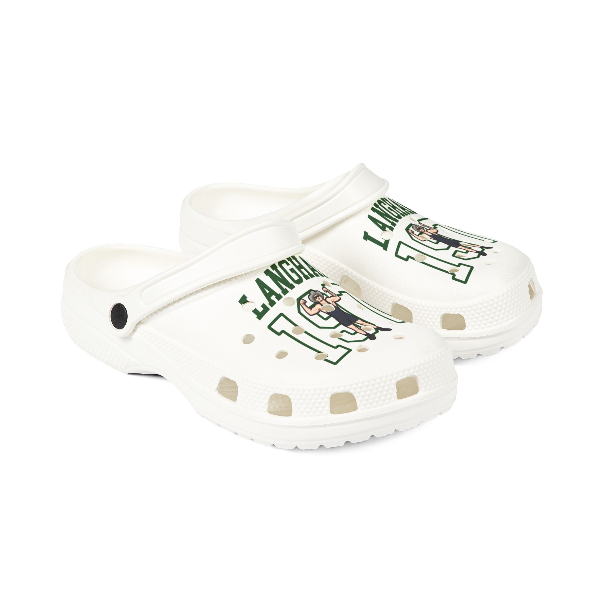Rubber Clogs — character_shirsey in White