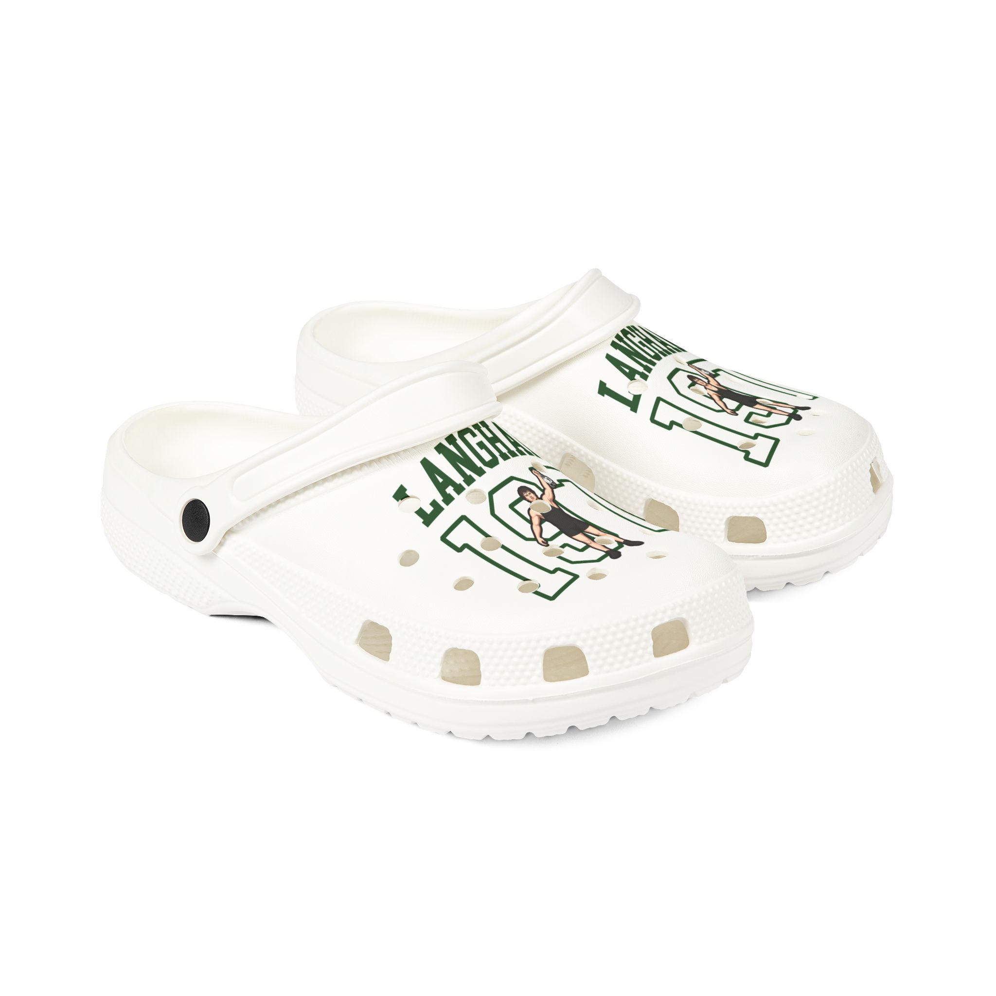 Rubber Clogs — character_shirsey in White