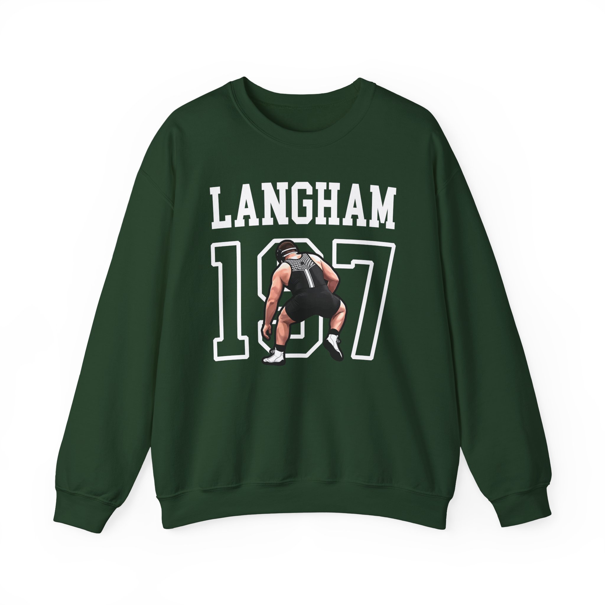 Crewneck Sweatshirt — character_shirsey in Green