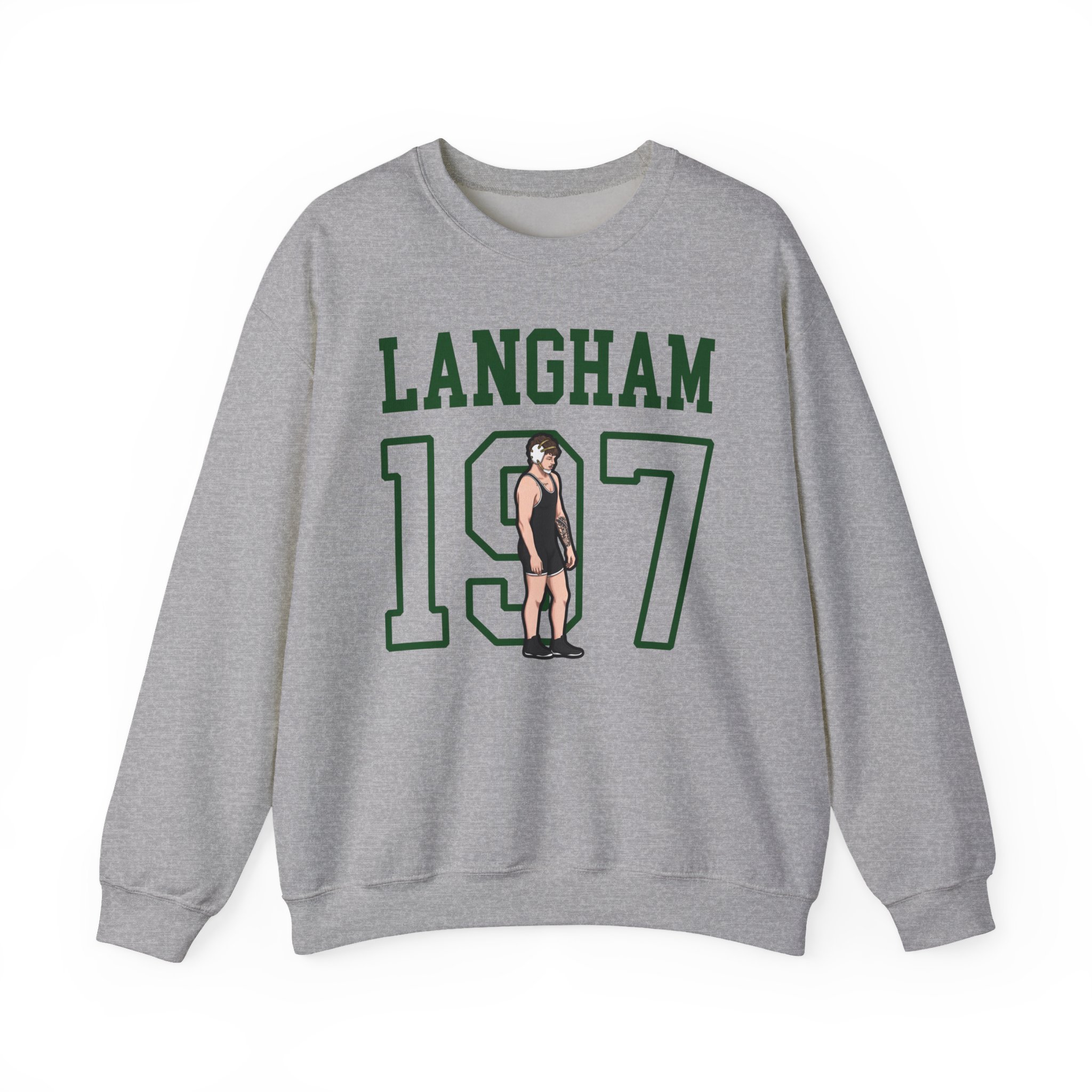 Crewneck Sweatshirt — character_shirsey in Grey