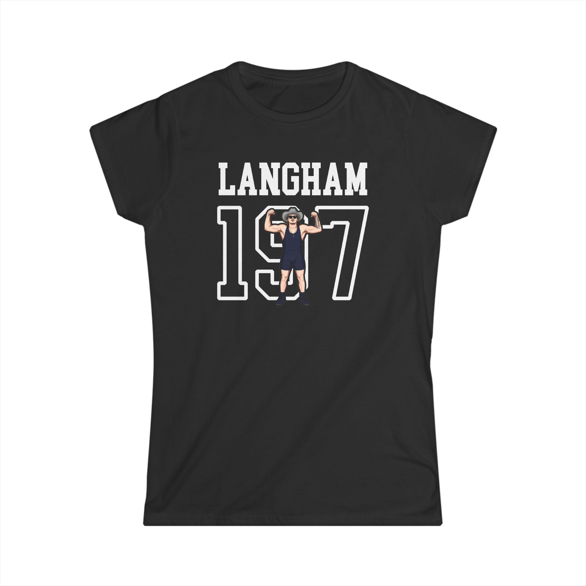 Women's Softstyle Tee — character_shirsey in Black