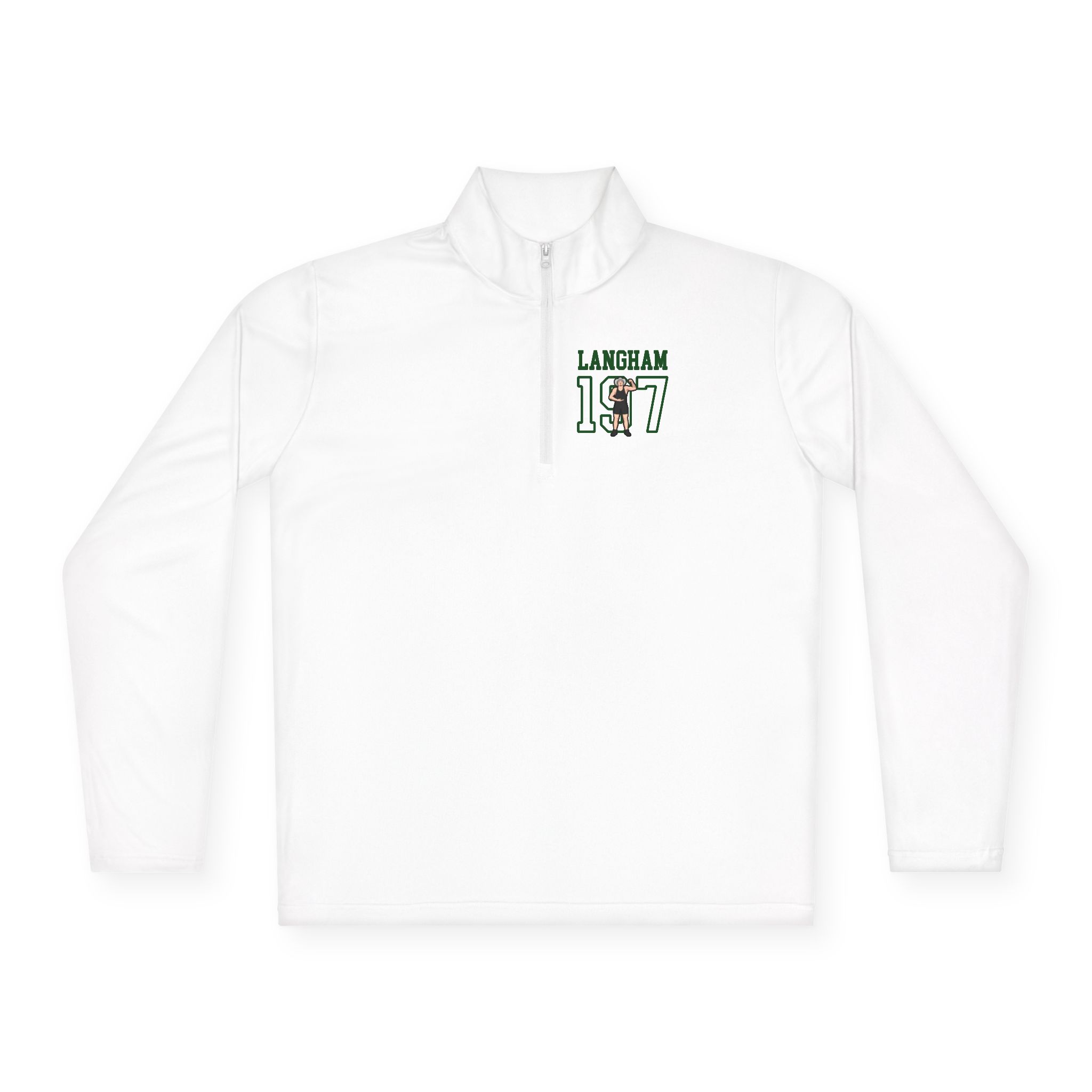 Q-Zip Pullover — character_shirsey in White