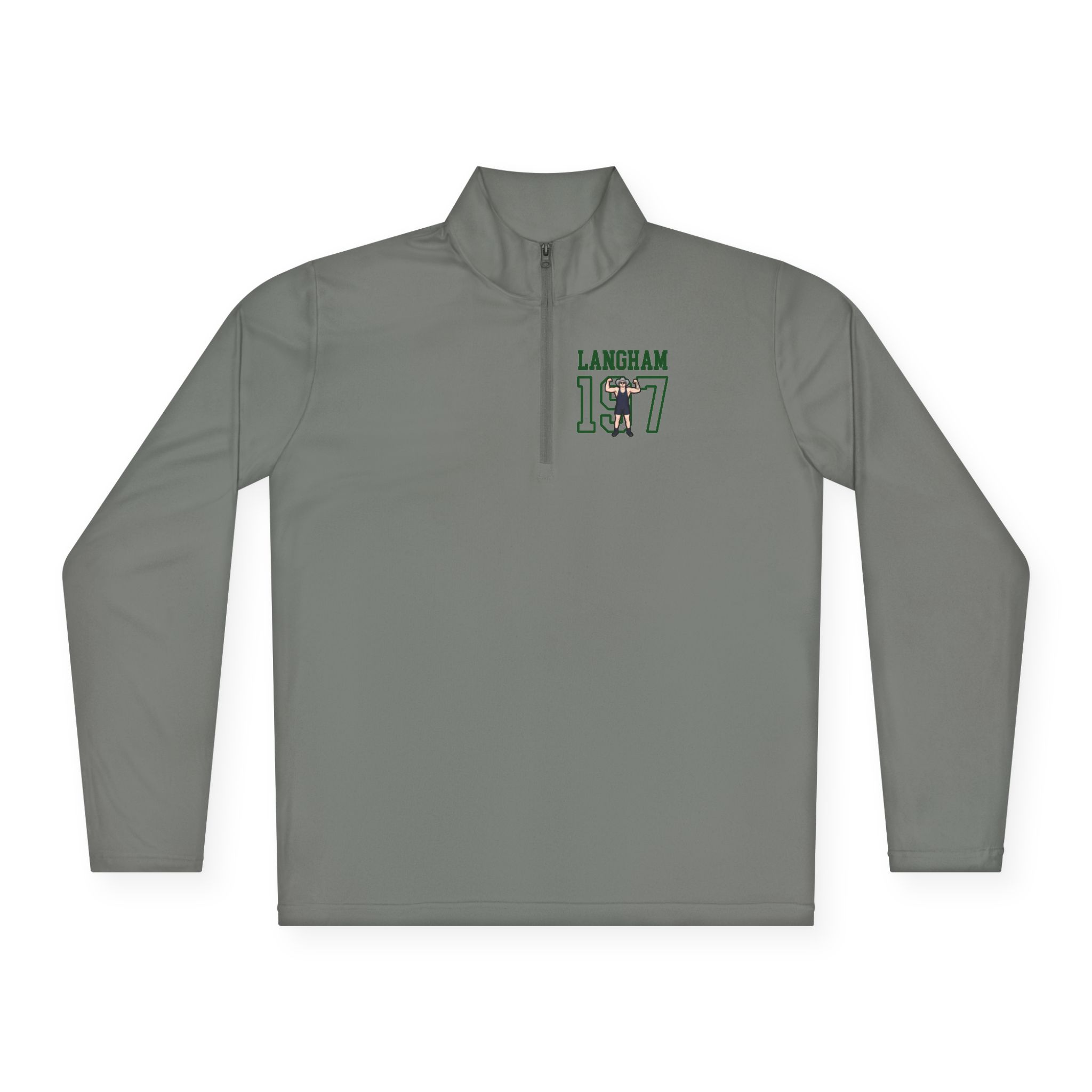 Q-Zip Pullover — character_shirsey in Grey