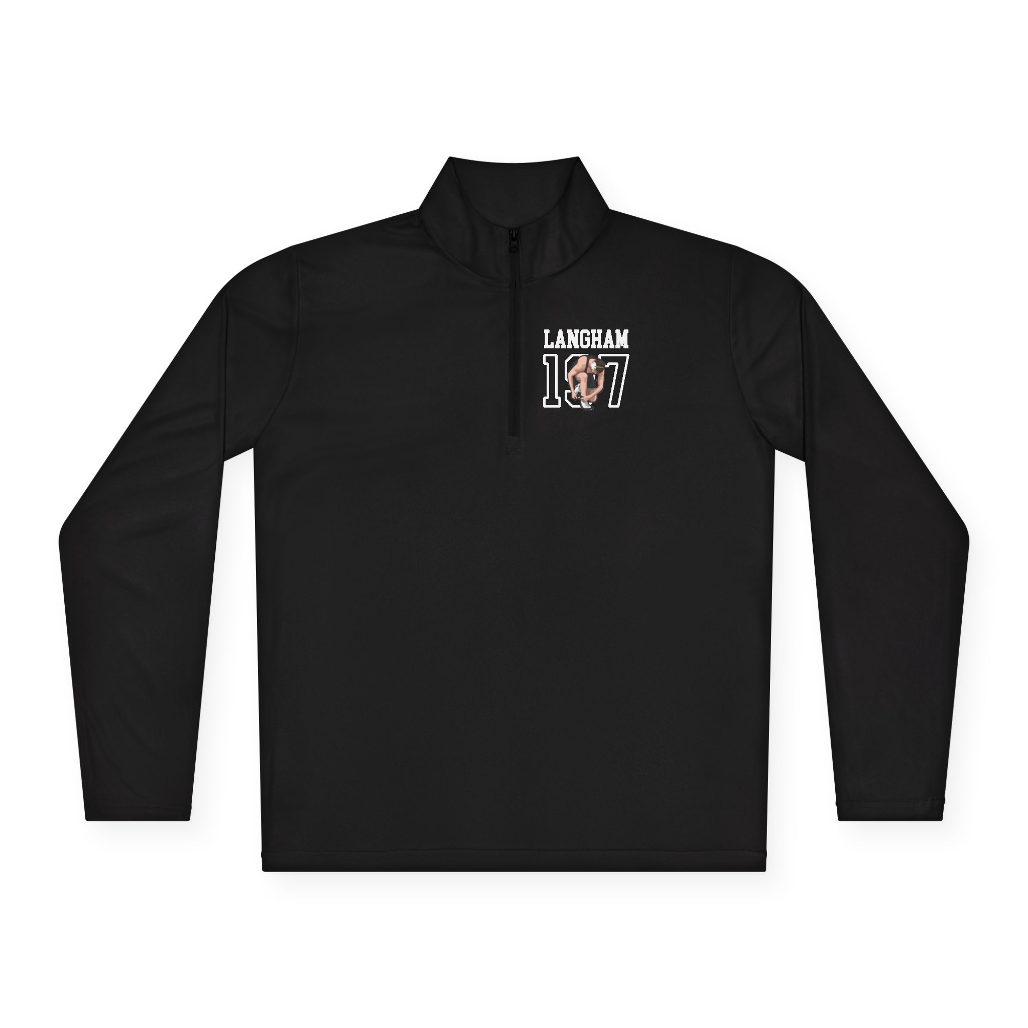 Q-Zip Pullover — character_shirsey in Black