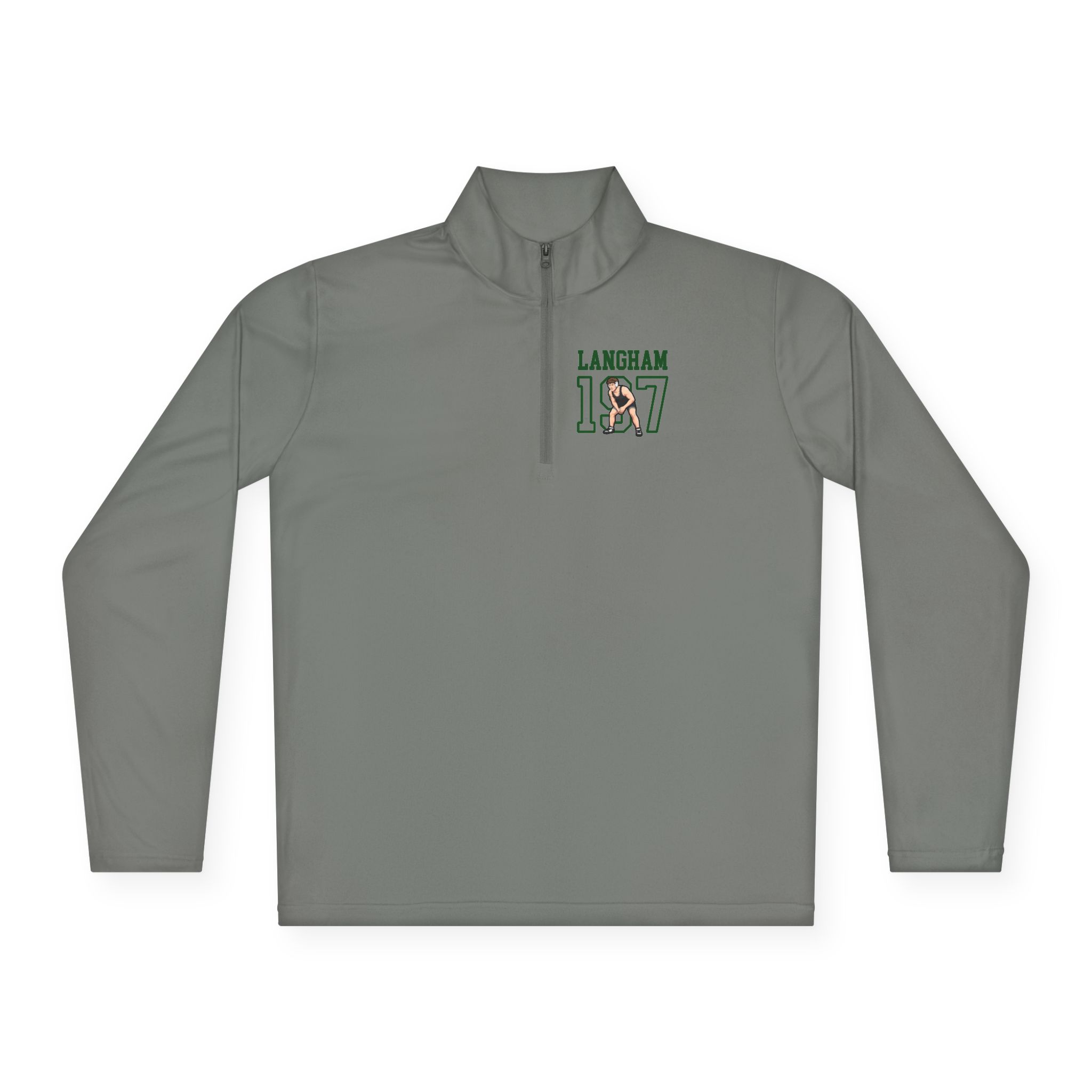 Q-Zip Pullover — character_shirsey in Grey