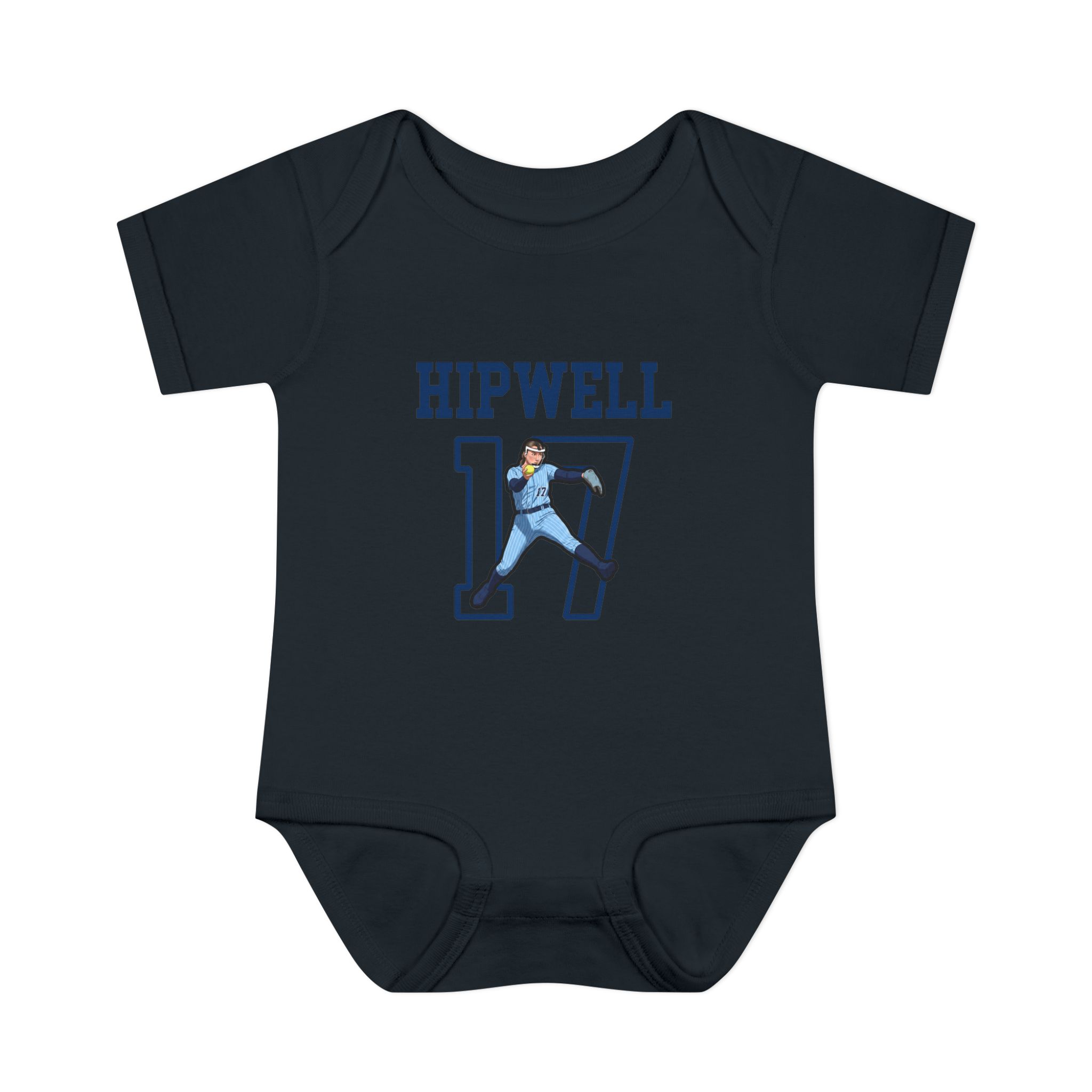 Baby Onesie — character_shirsey in Black
