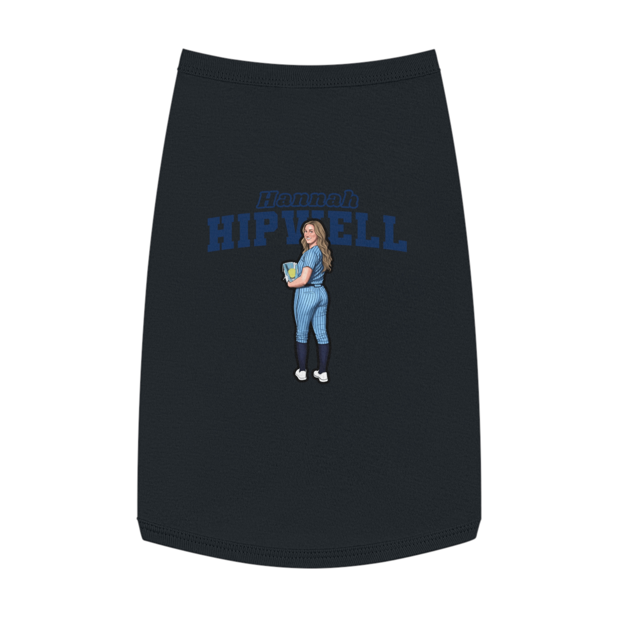 Pet Tank Top — character_name_arch in White