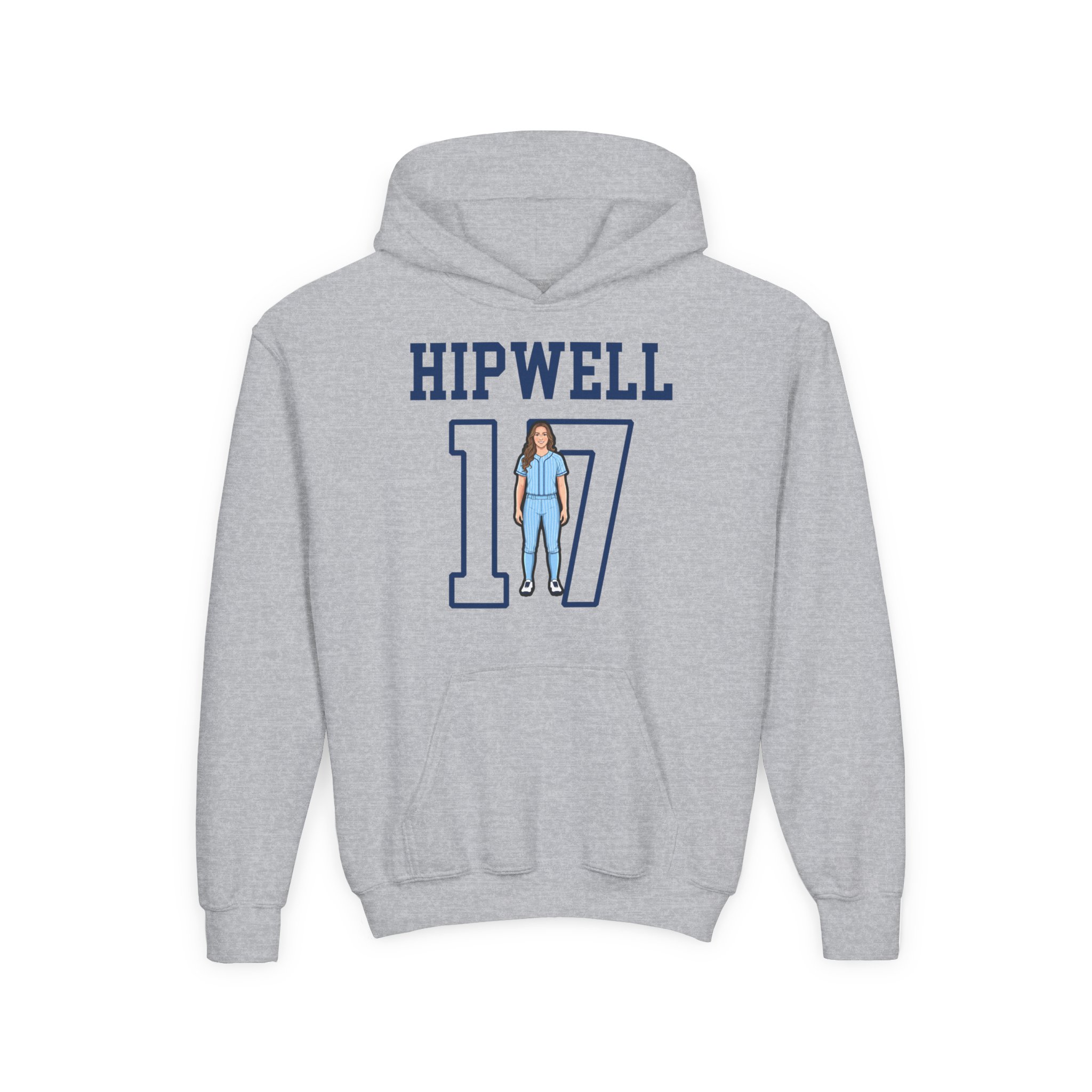 Youth Hoodie — character_shirsey in Grey