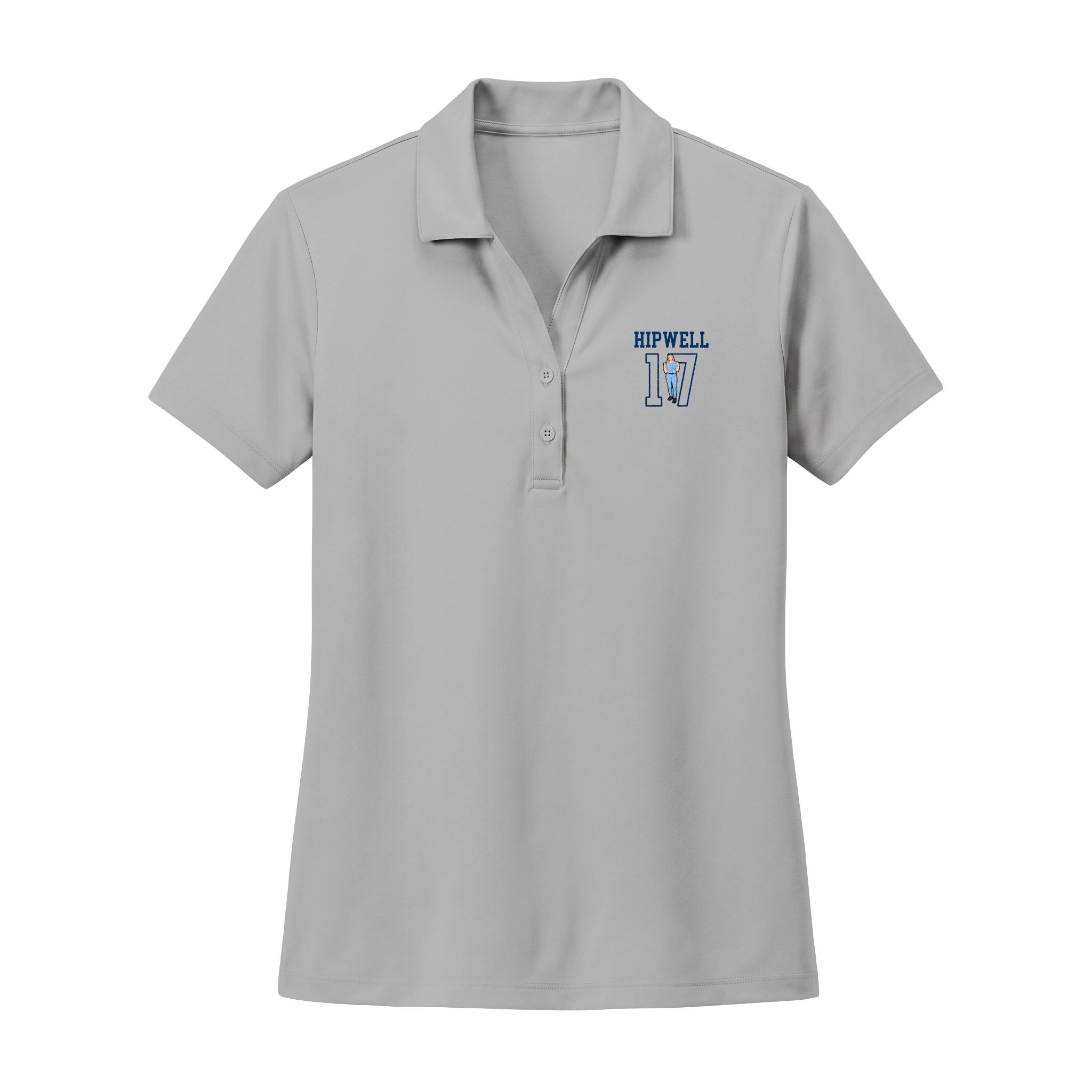Women's Polo — character_shirsey in Silver