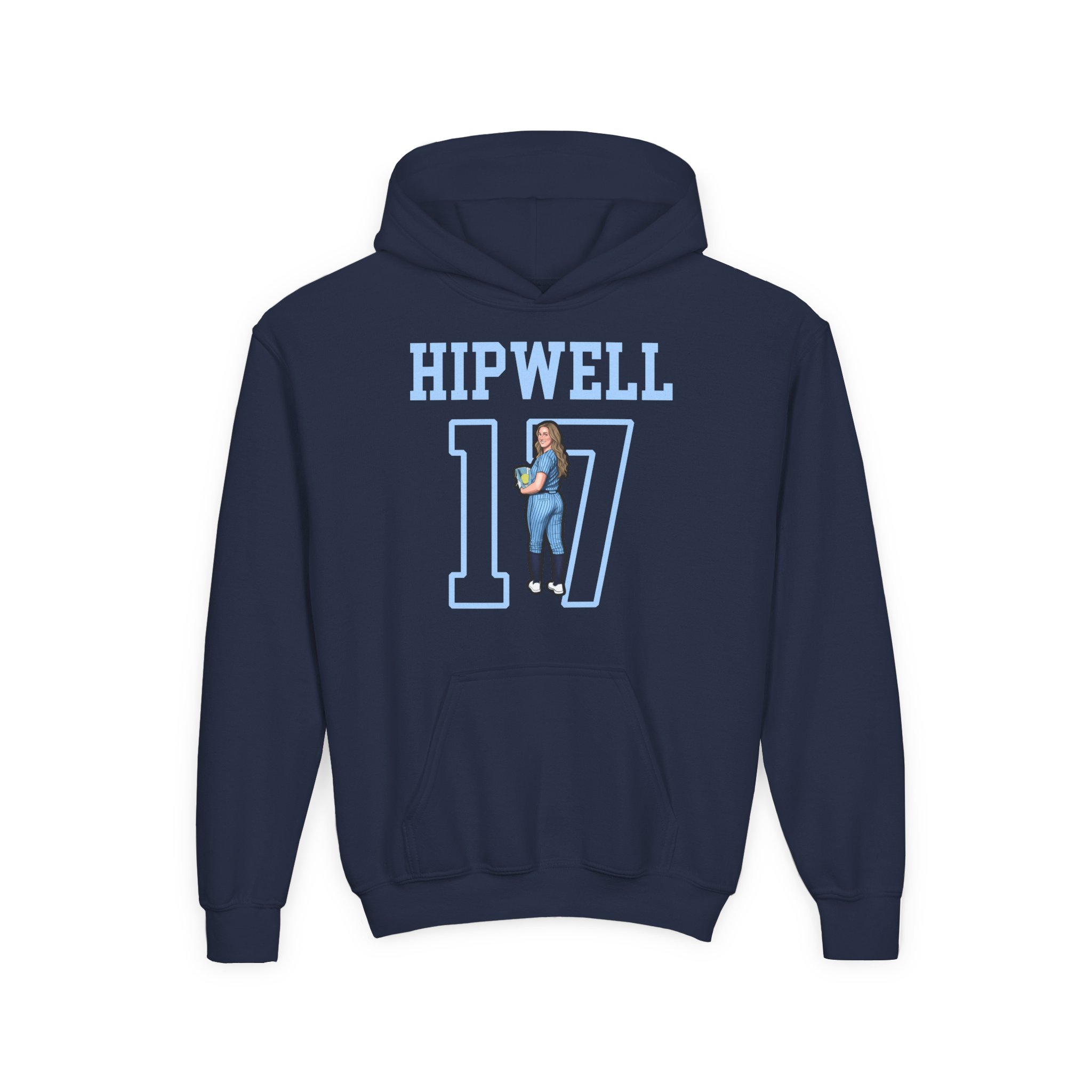 Youth Hoodie — character_shirsey in Navy