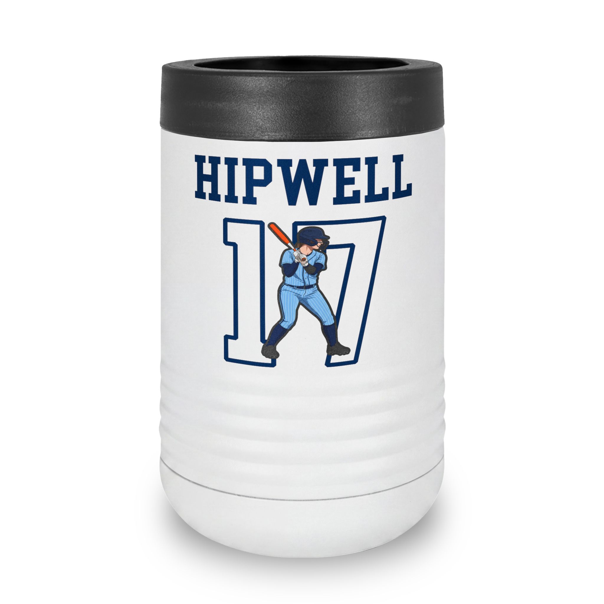 Stainless Can Cooler — character_shirsey in White