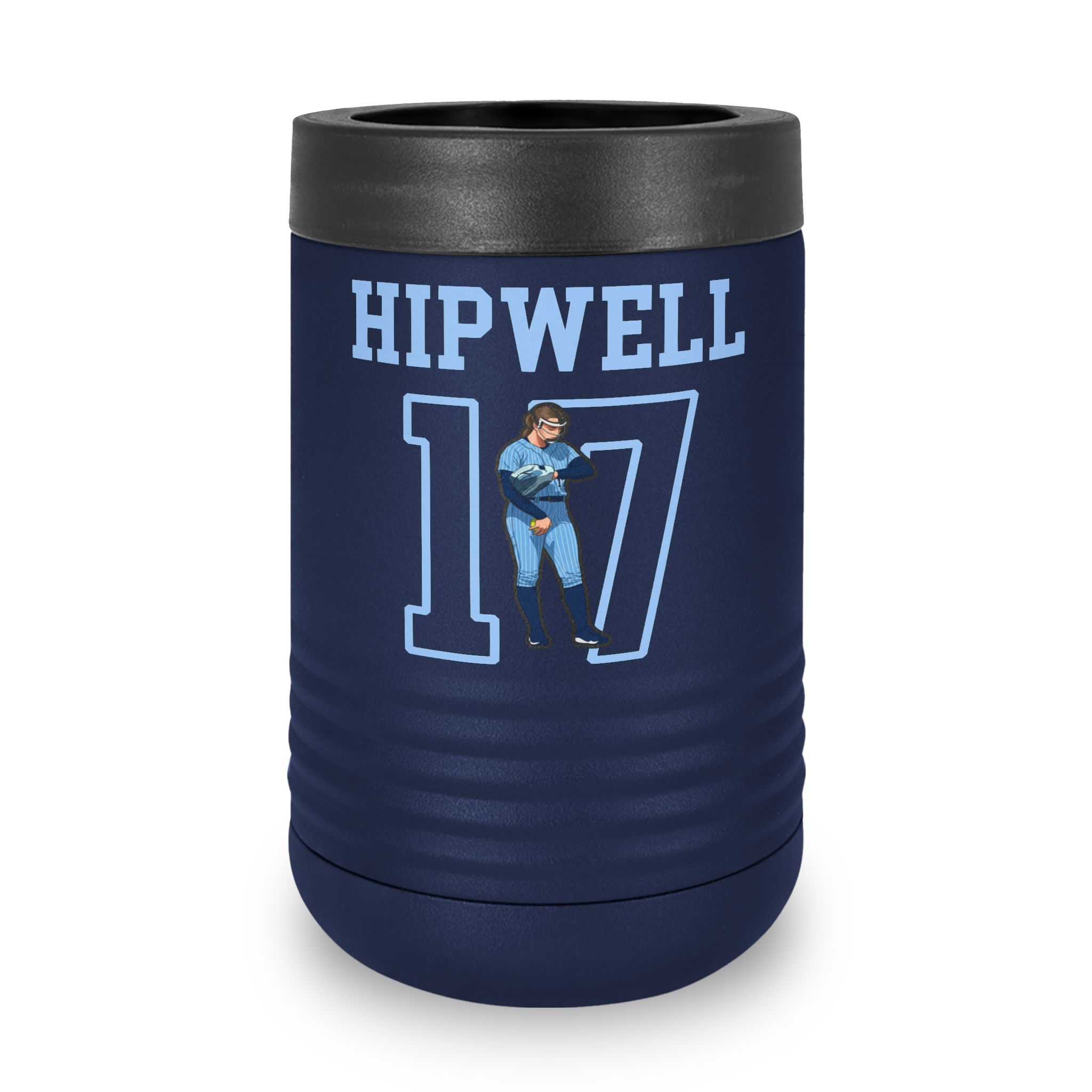 Stainless Can Cooler — character_shirsey in Navy