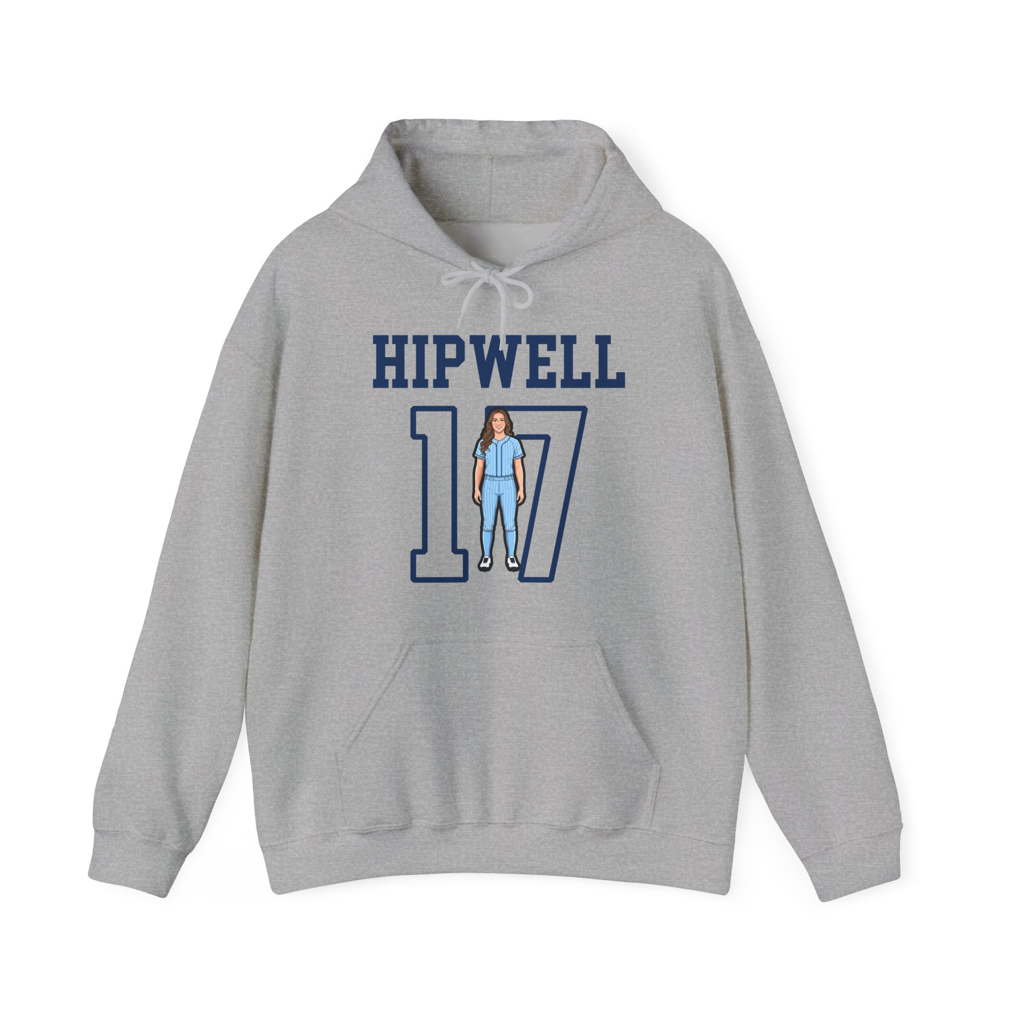 Hoodie — character_shirsey in Grey