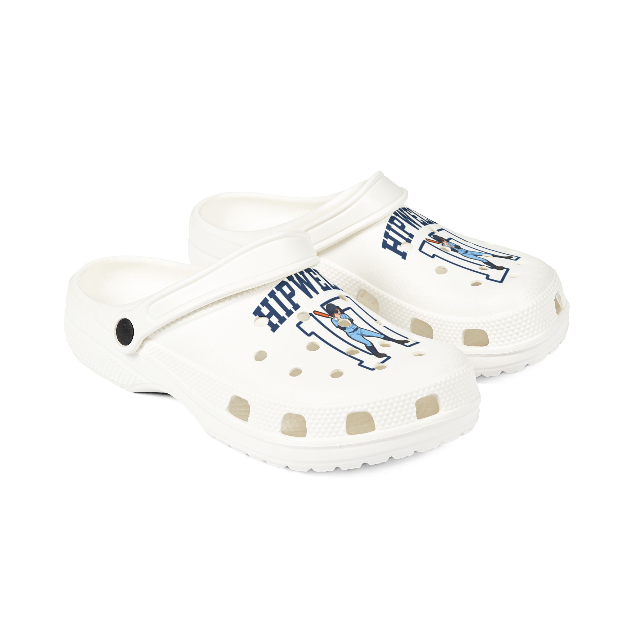 Rubber Clogs — character_shirsey in White