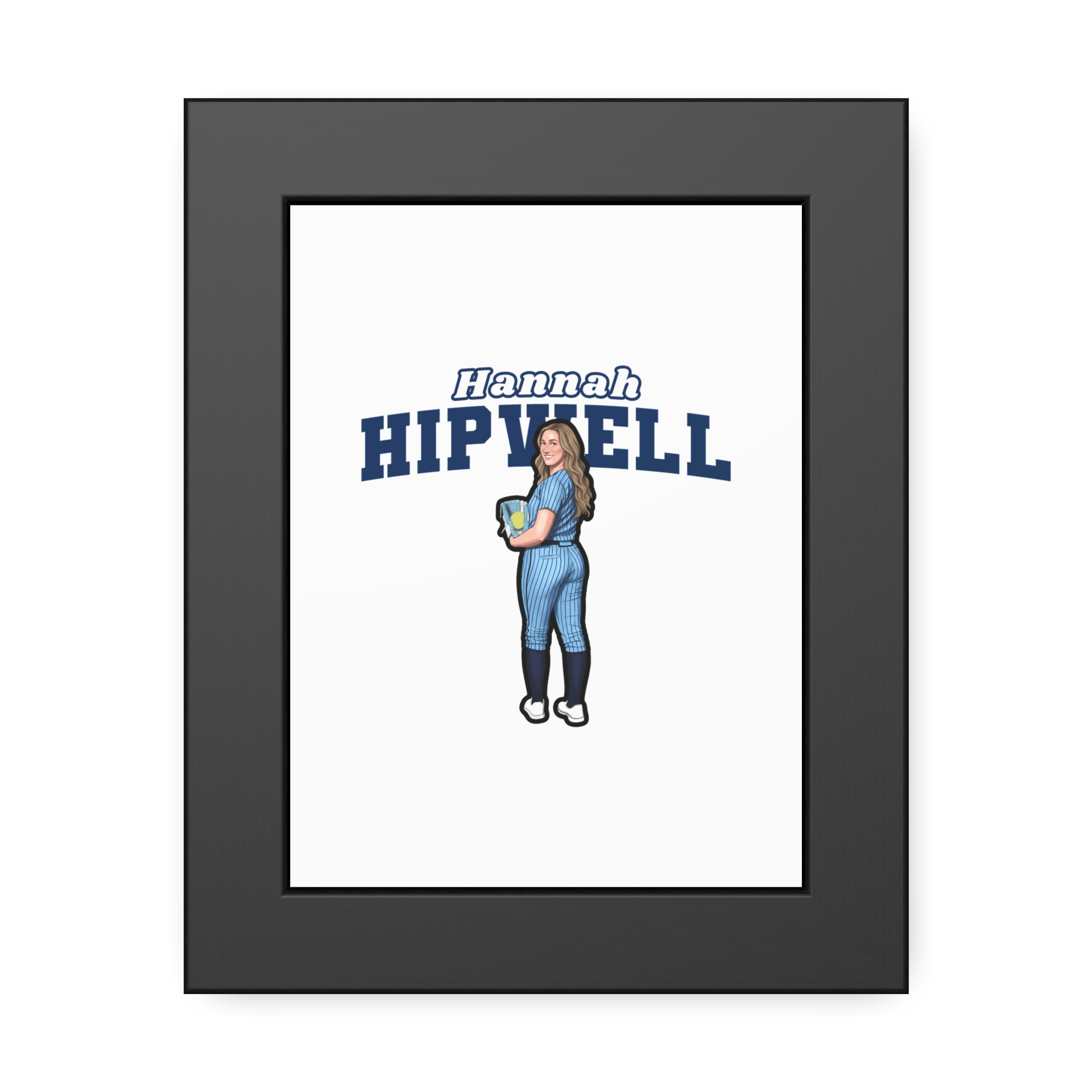 Framed Poster — character_name_arch in Black