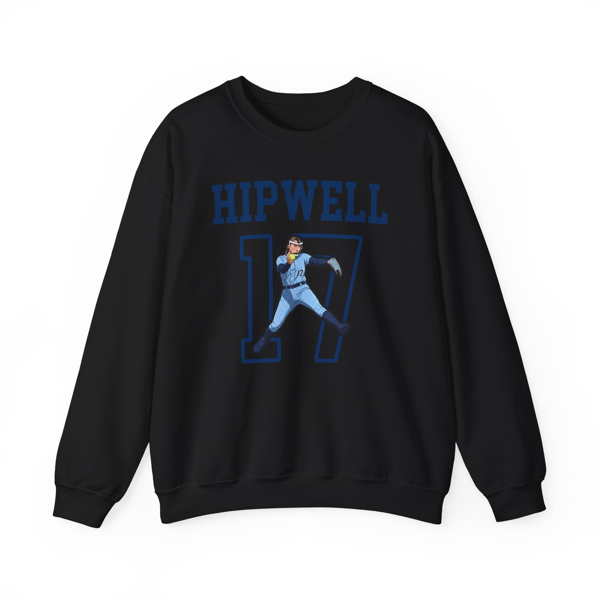 Crewneck Sweatshirt — character_shirsey in Black