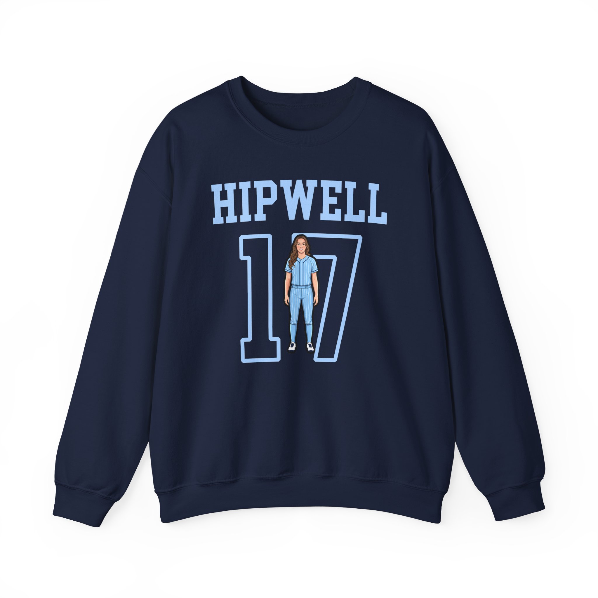 Crewneck Sweatshirt — character_shirsey in Navy
