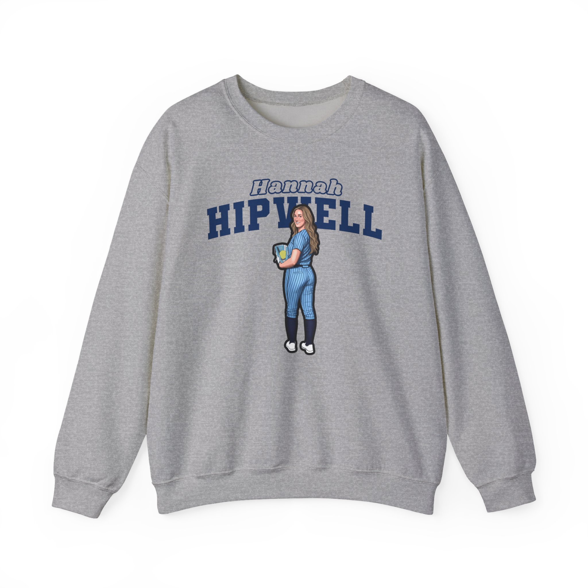 Crewneck Sweatshirt — character_name_arch in Grey