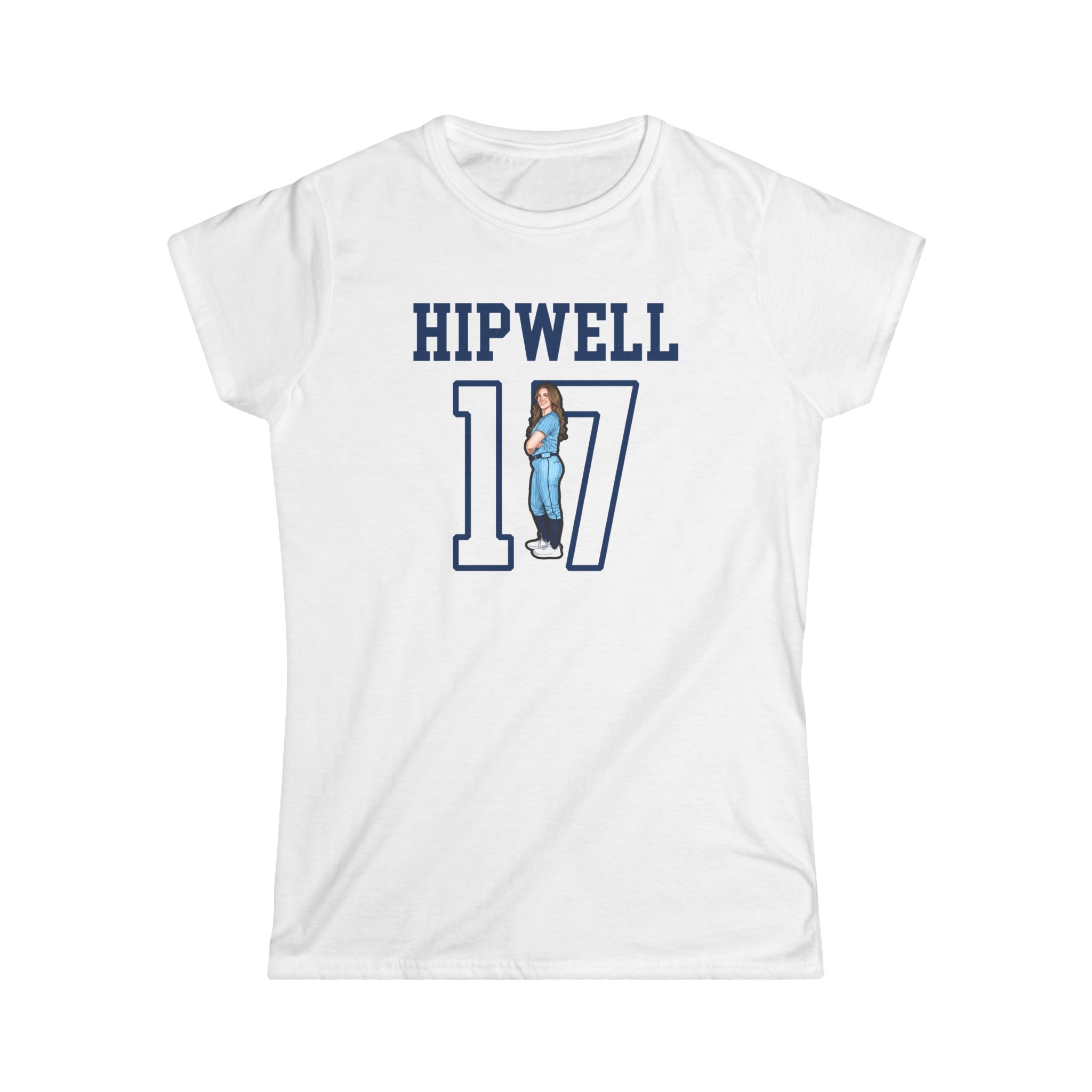 Women's Softstyle Tee — character_shirsey in White
