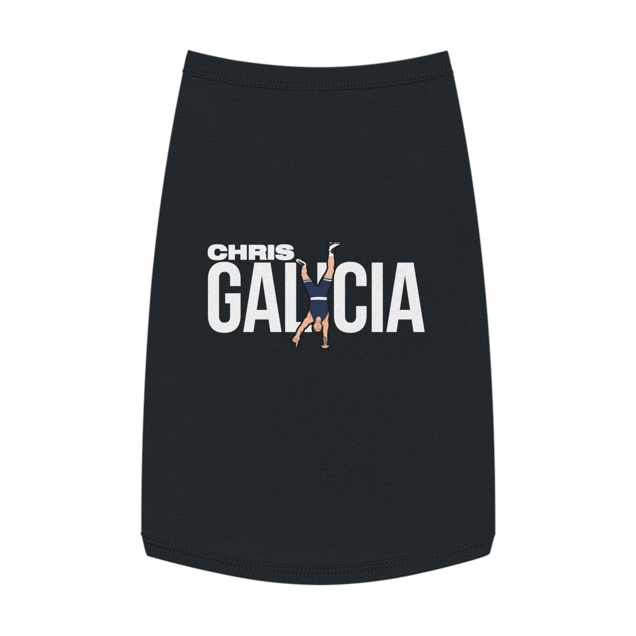 Pet Tank Top — character_player_name in Black