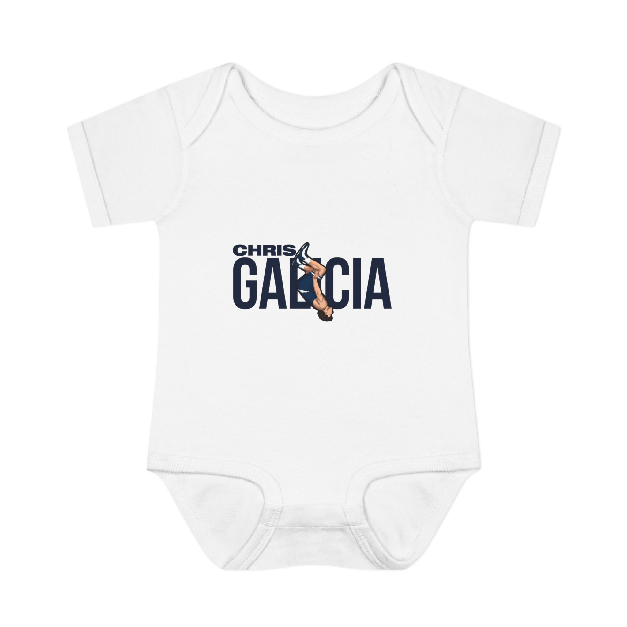 Baby Onesie — character_player_name in White