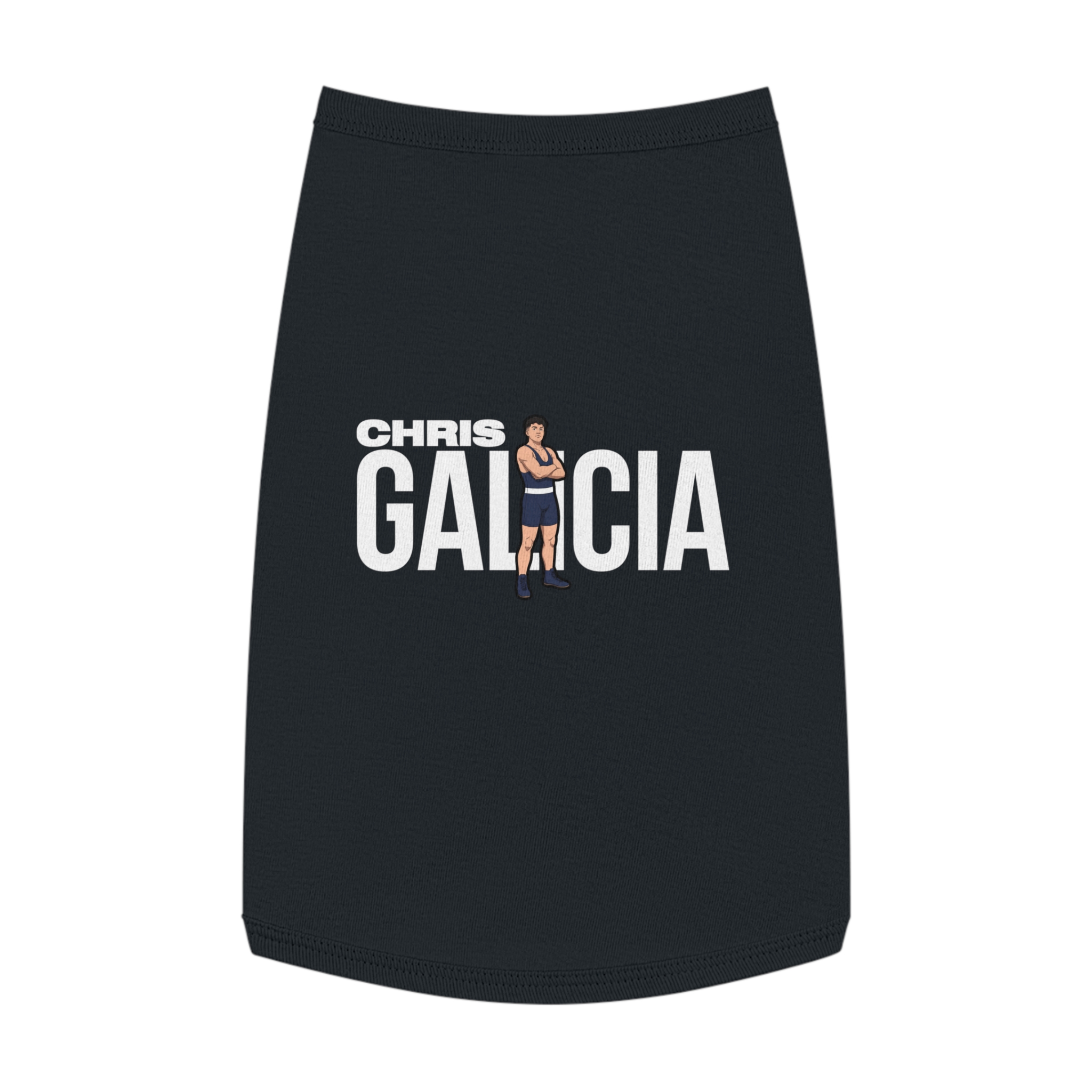 Pet Tank Top — character_player_name in Black