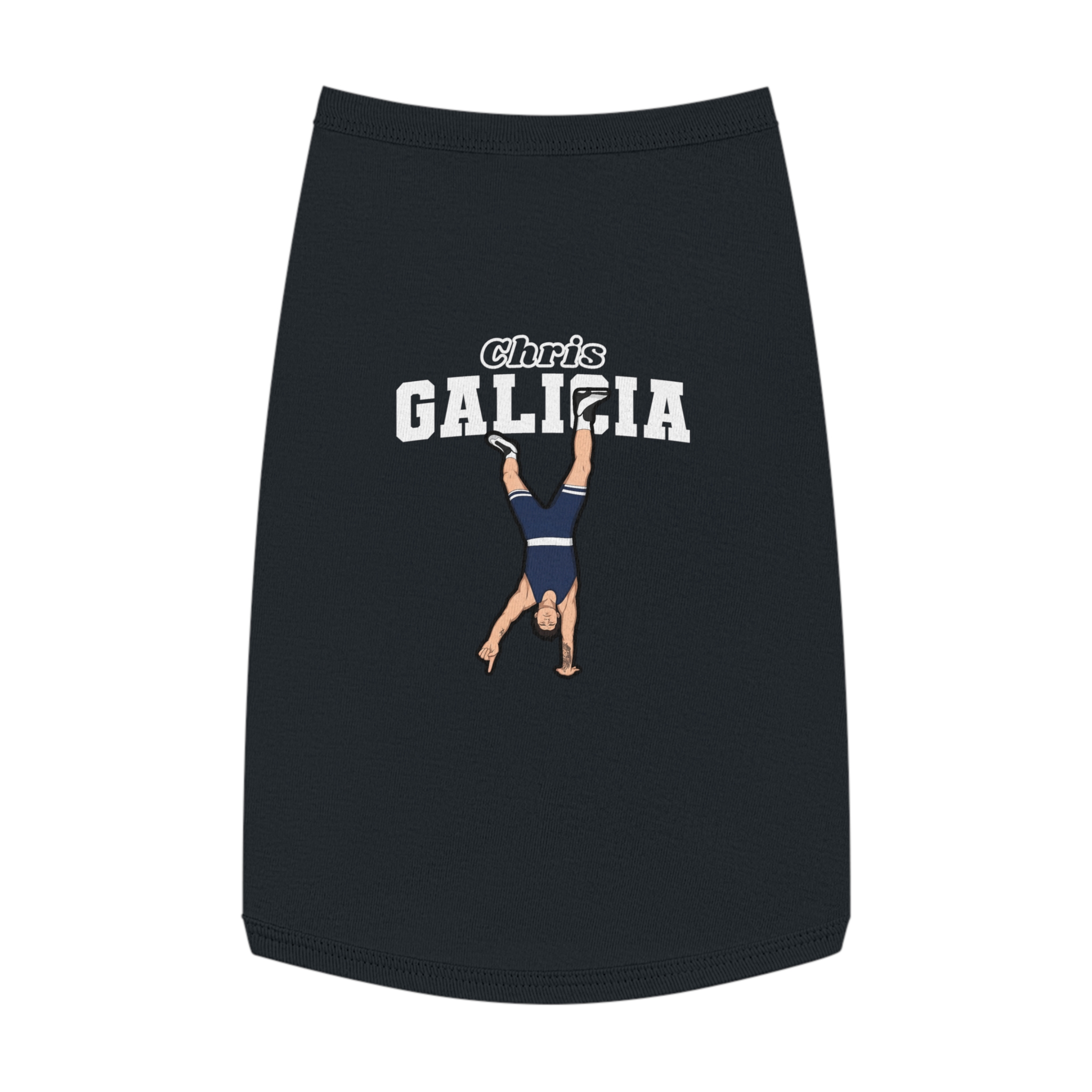 Pet Tank Top — character_name_arch in Black