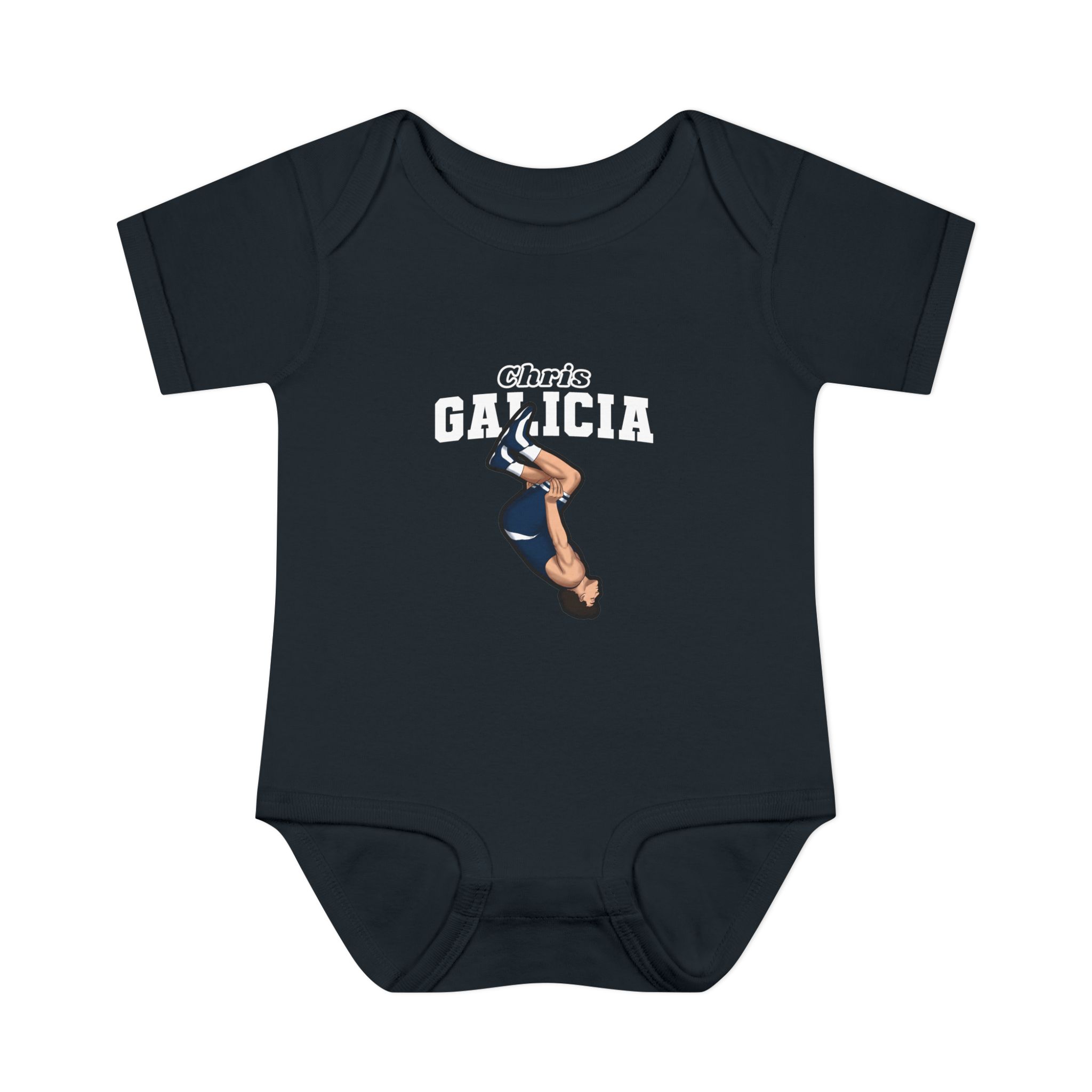 Baby Onesie — character_name_arch in Black