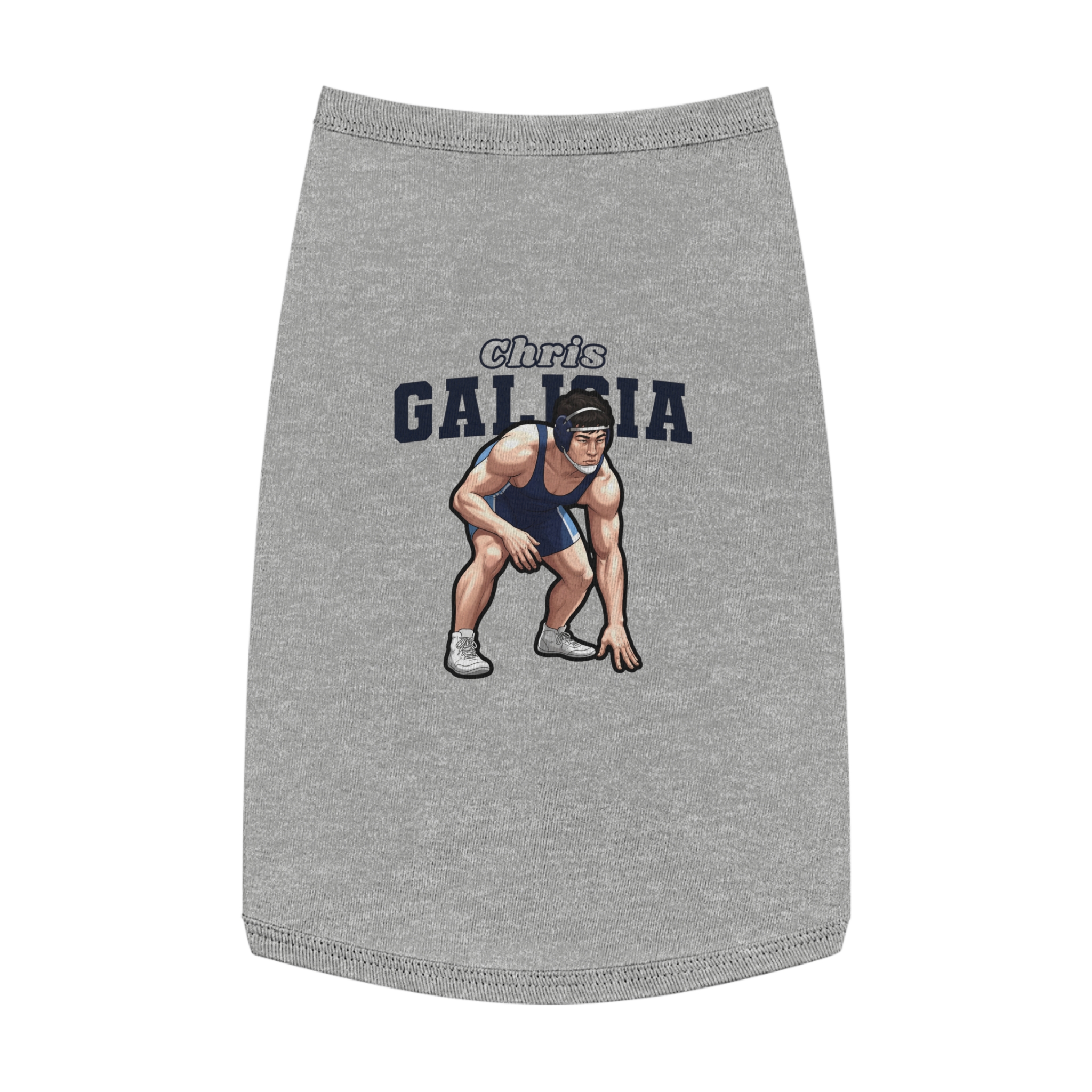 Pet Tank Top — character_name_arch in White