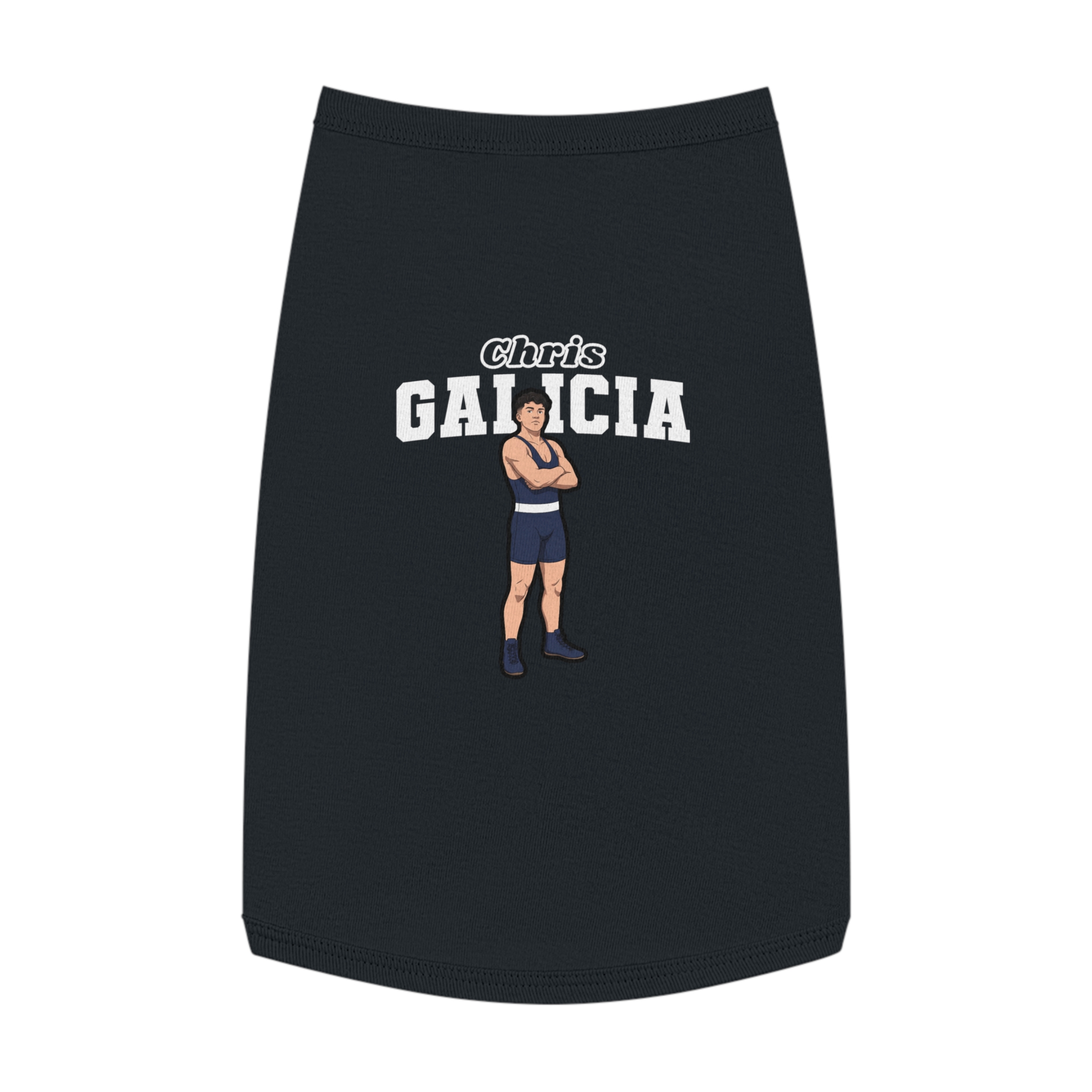 Pet Tank Top — character_name_arch in Black