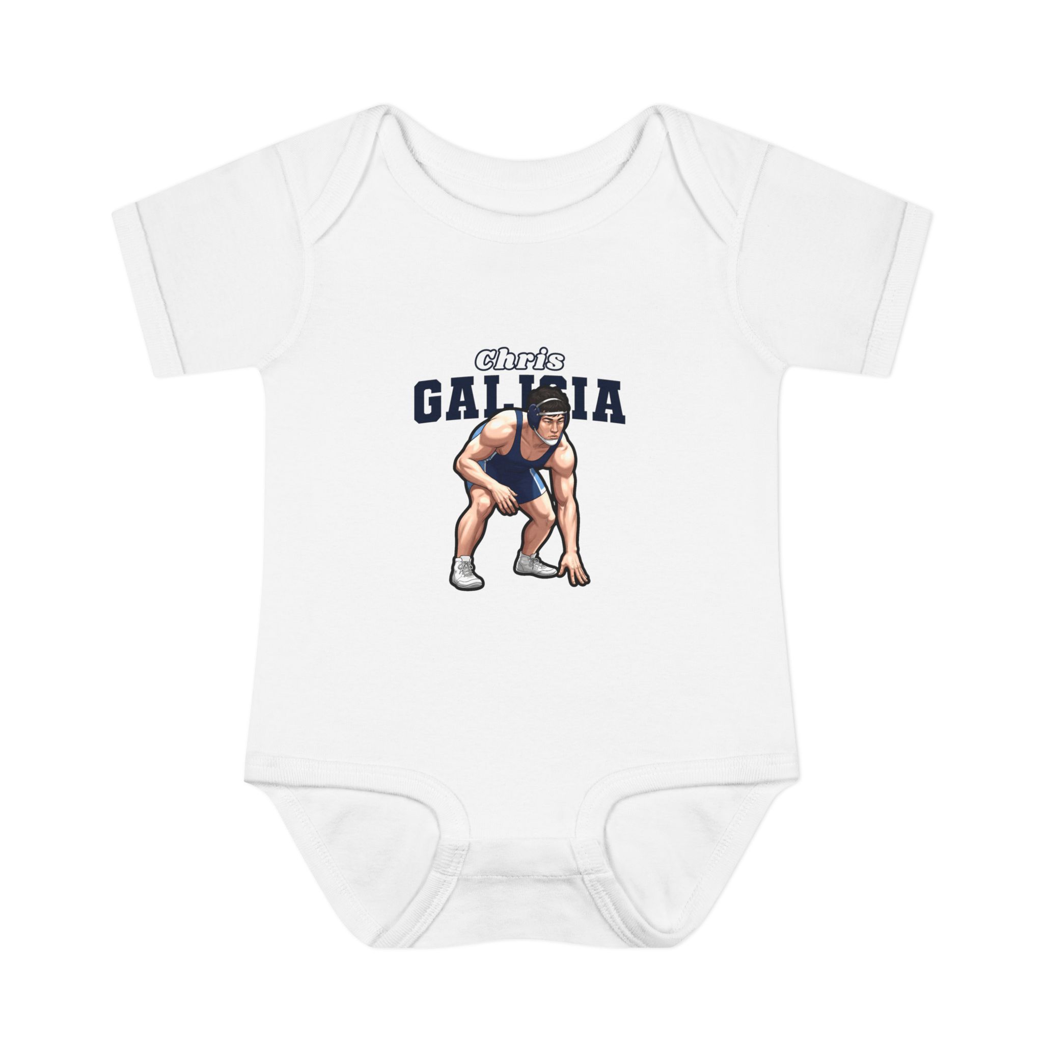 Baby Onesie — character_name_arch in White