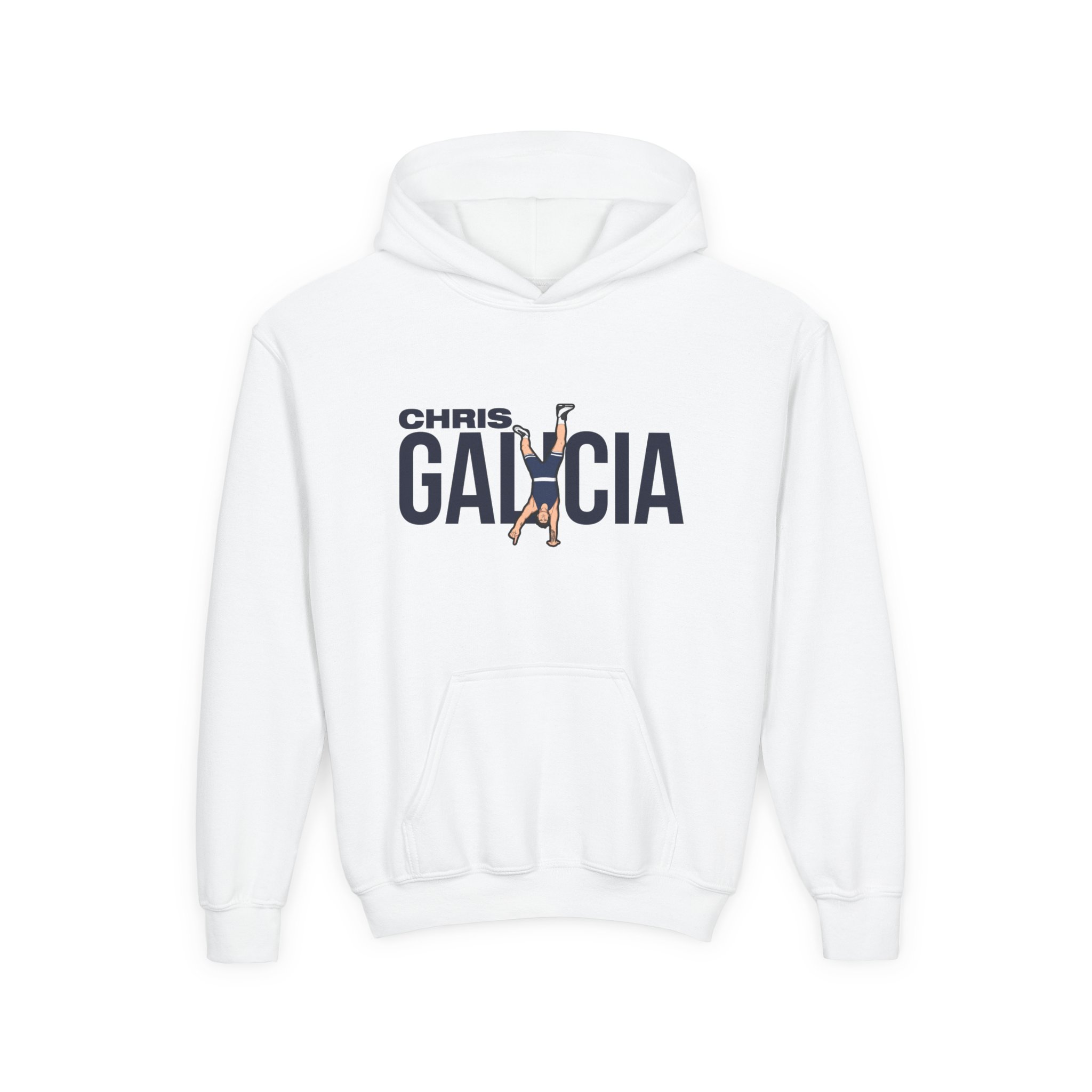 Youth Hoodie — character_player_name in White